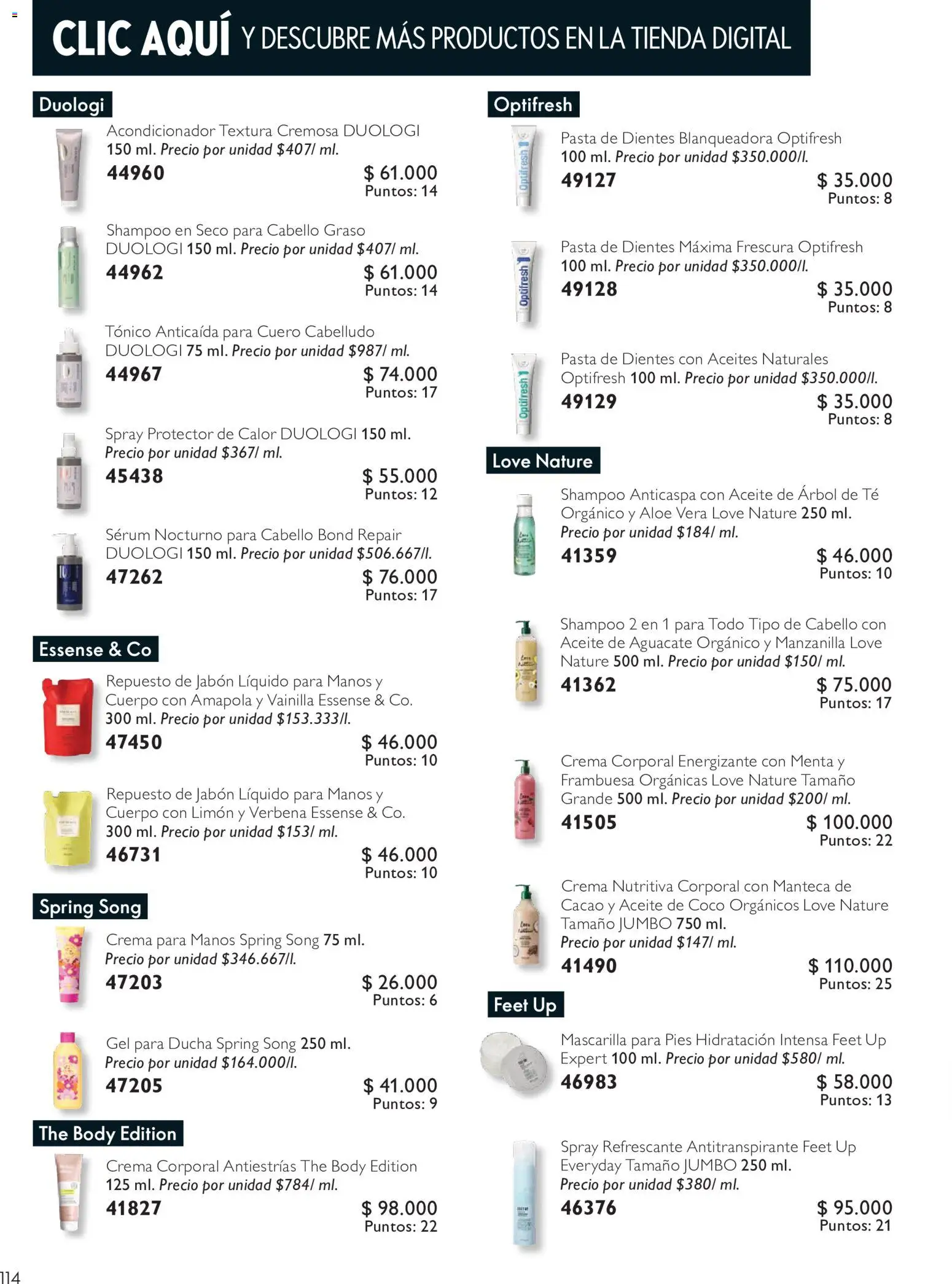 Oriflame revista - valida desde el 11/07/2026 | Página: 114 | Productos: Lavarropas, Jabón líquido, Limón, Jabón