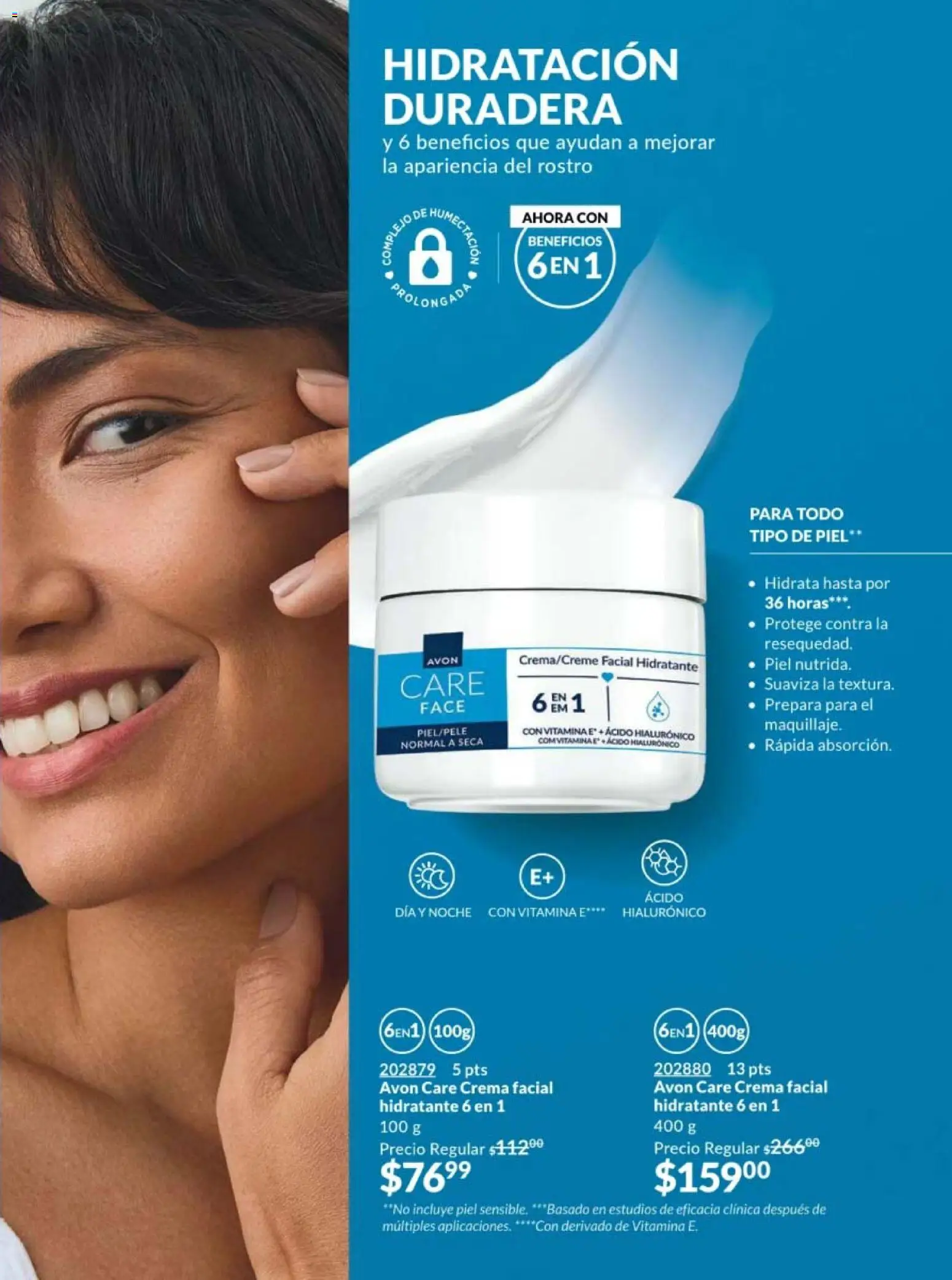 Nuevas ofertas de AVON válidas en toda la República Mexicana desde el 20/02/2026. ¡Encuentra las mejores ofertas en AVON campaña 4 2026! | Página: 133 | Productos: Crema, Crema facial