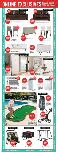 Preview of The Brick weekly flyer / circulaire from shop The Brick valid from Jul 16, 2026 | Page: 20 | Products: Bag, Conditioner, Wardrobe, Sofa