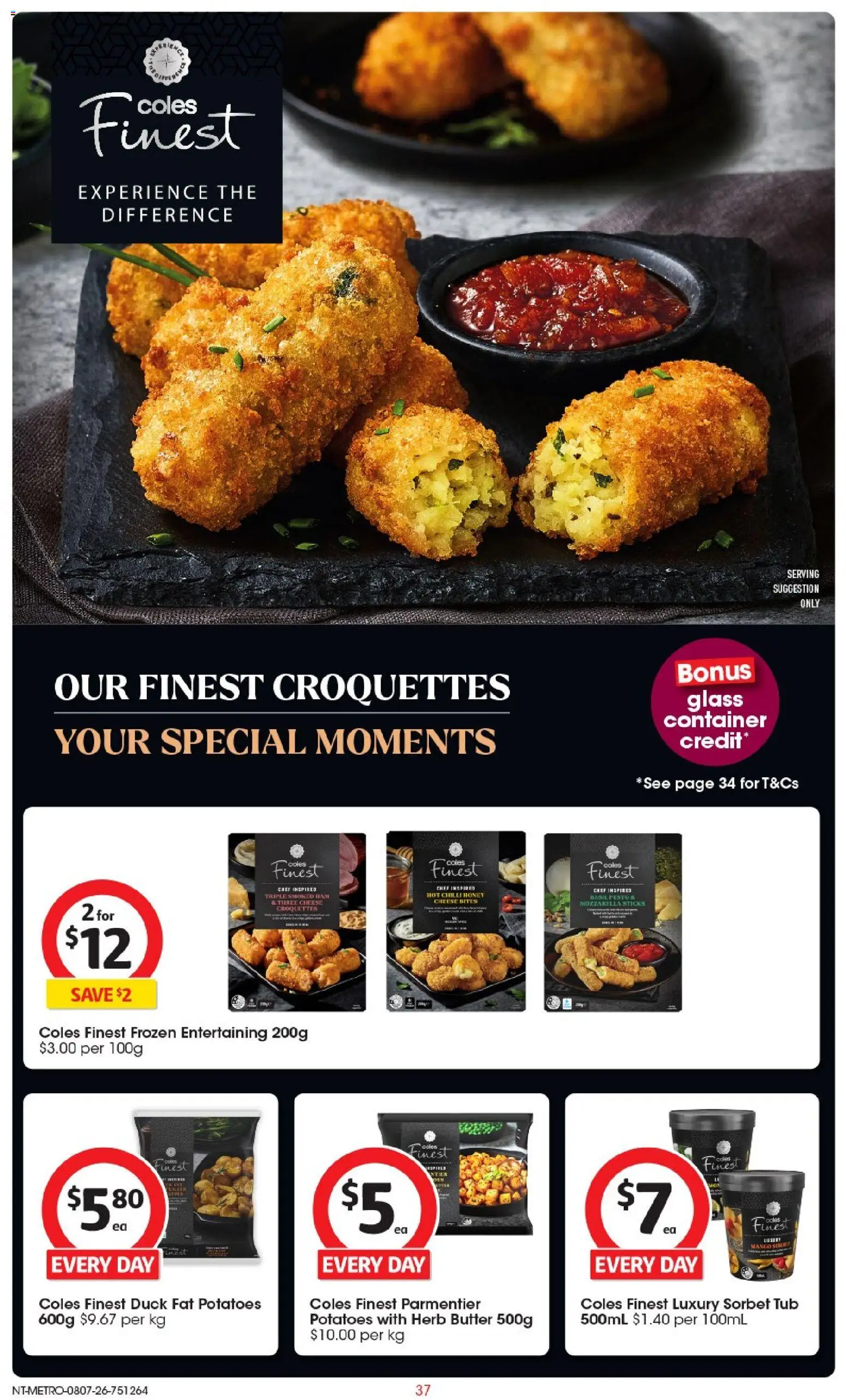 Coles catalogue - valid from 08/07/2026 | Page: 37 | Products: Butter, Herb, Ham, Potatoes
