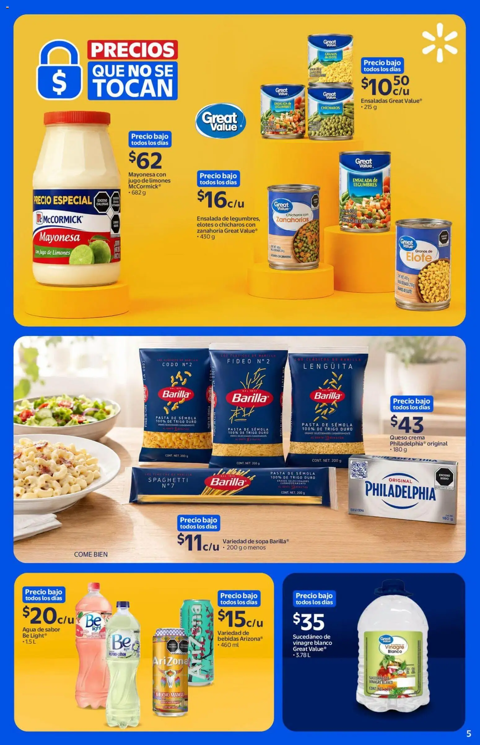 Nuevas ofertas de Walmart válidas en toda la República Mexicana desde el 26/08/2026. ¡Encuentra las mejores ofertas en Walmart folleto! | Página: 5 | Productos: Chícharos, Mango, Ensalada, Limones