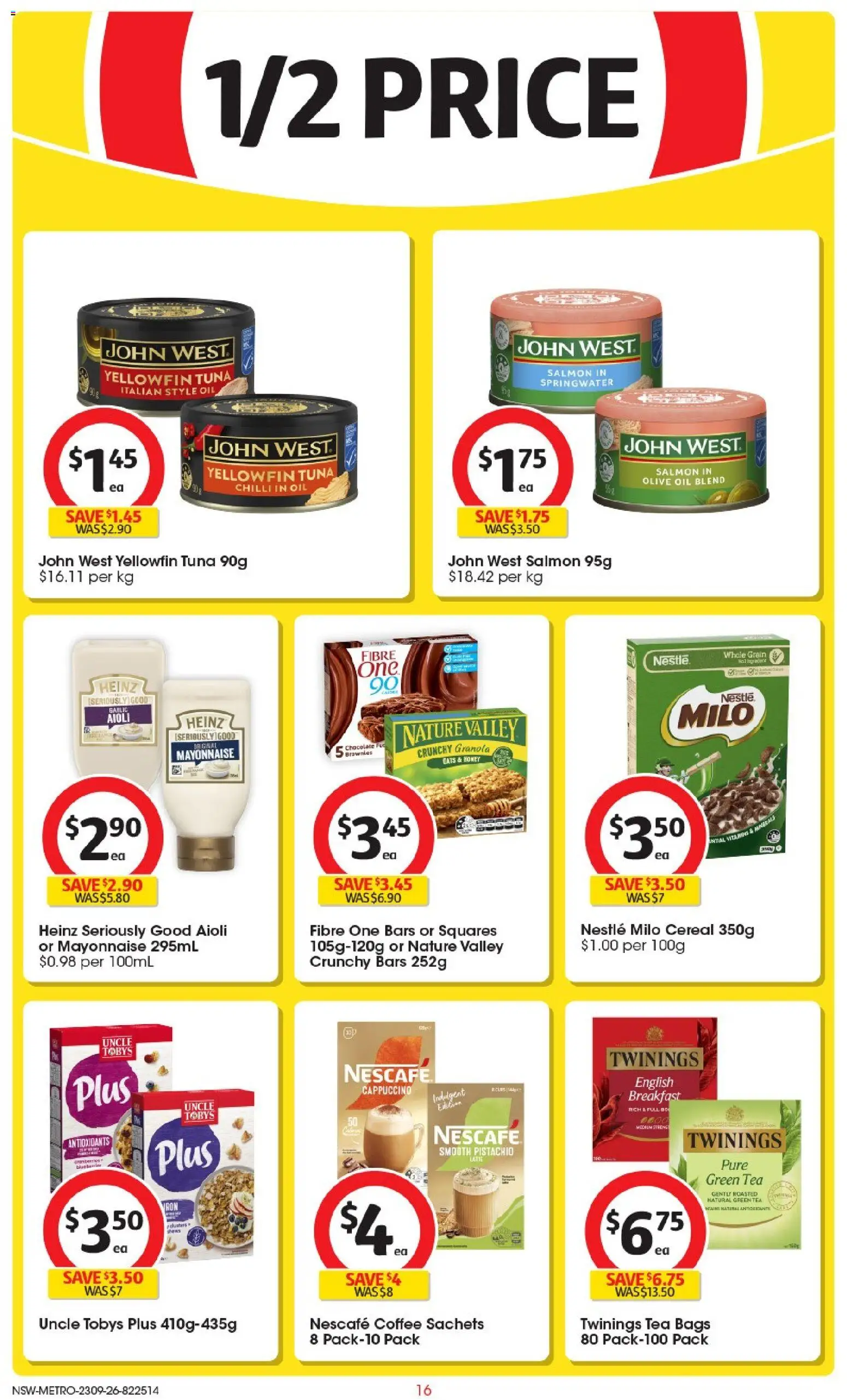 Coles catalogue - valid from 23/09/2026 | Page: 16 | Products: Oranges, Bananas, Avocado, Bag