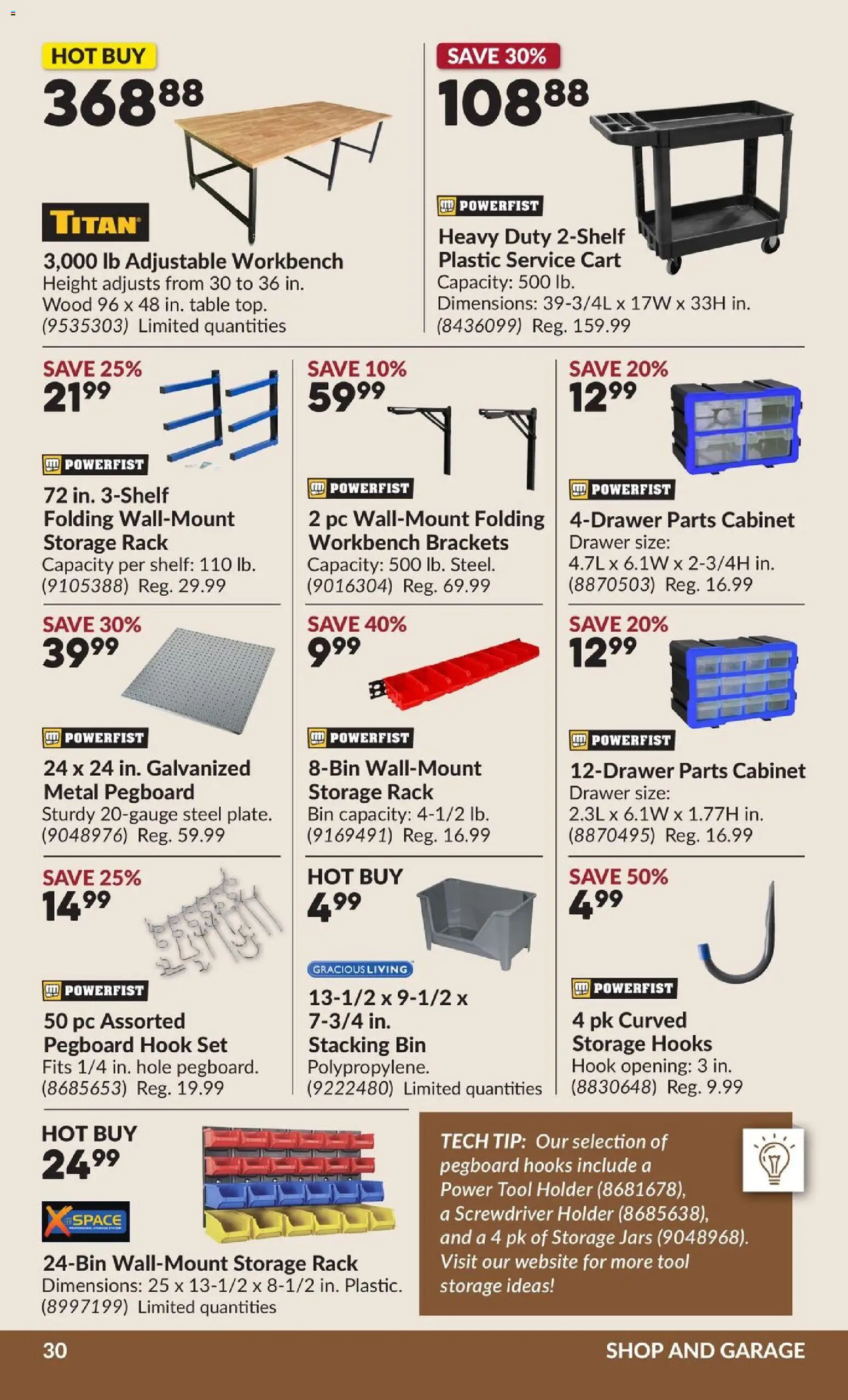 Princess Auto flyer valid from Aug 11, 2026 | Page: 37 | Products: PC, Shelf, Table, Cabinet