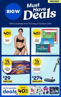 Preview of Big W catalogue - valid from 15/10/2026