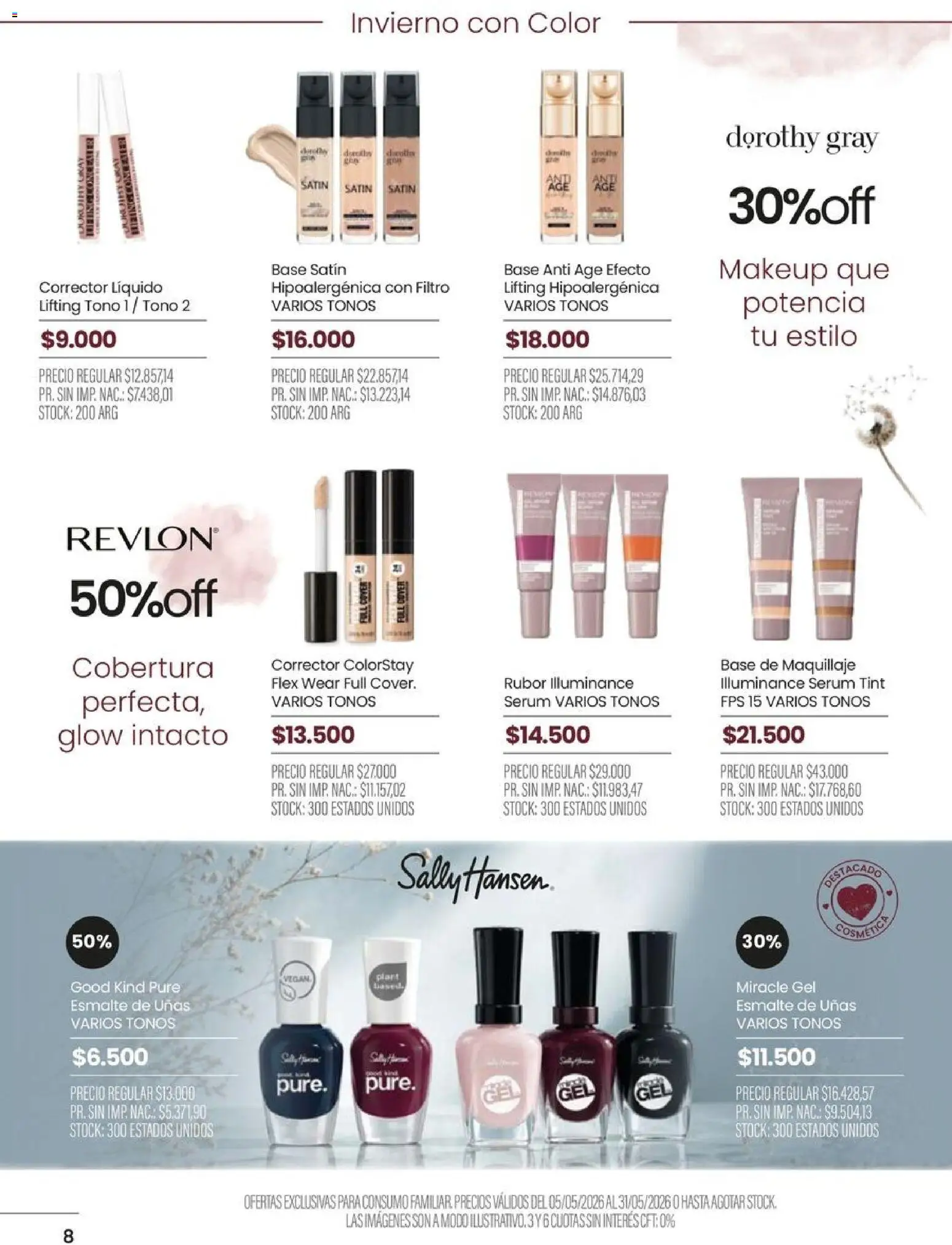 Pigmento catálogo │ válido desde el 05.05.2026 | Página: 8 | Productos: Base de maquillaje, Rubor, Serum, Esmalte de uñas