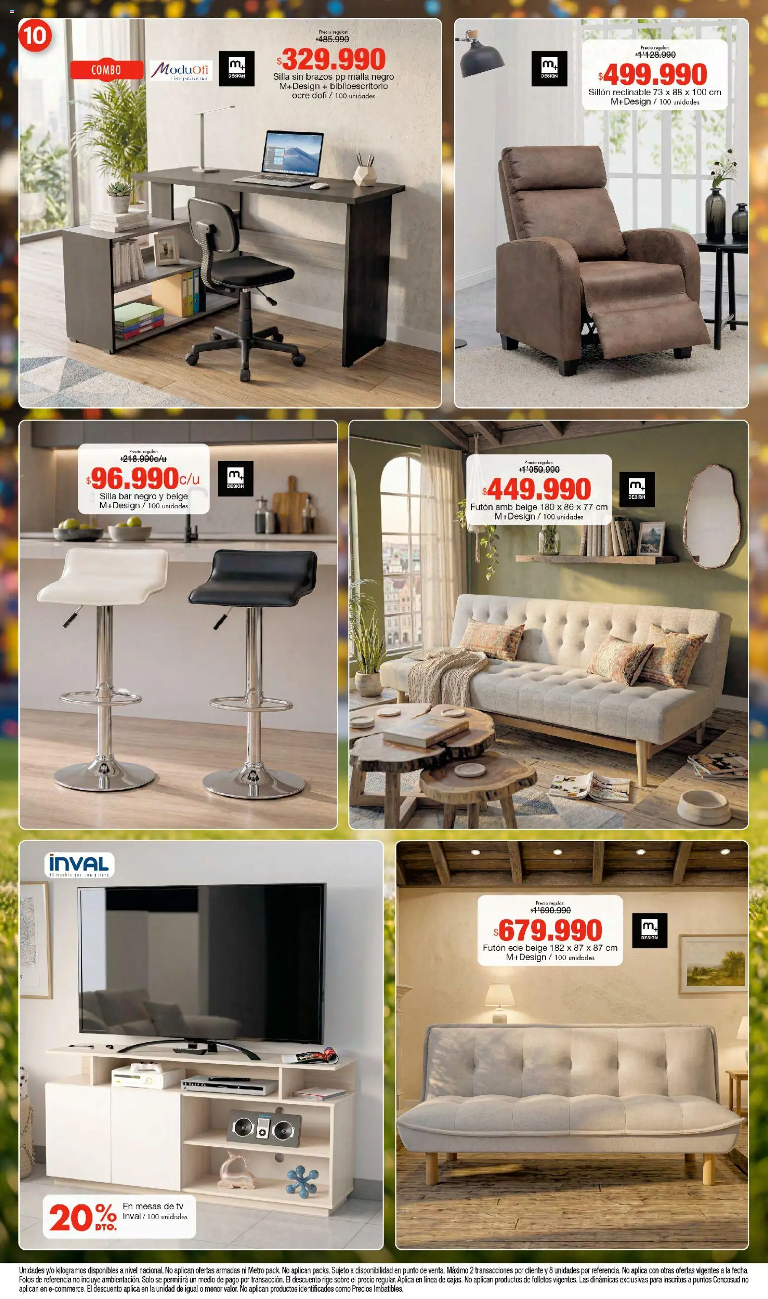 Metro revista - valida desde el 11/06/2026 | Página: 10 | Productos: Sobre, Sillón, Silla