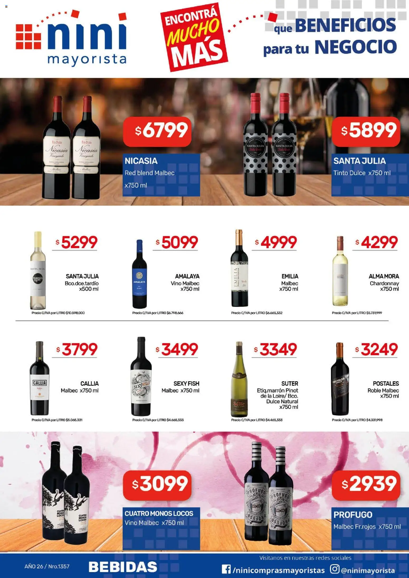 NINI Mayorista ofertas │ válido desde el 27.04.2026 | Página: 16 | Productos: Vino
