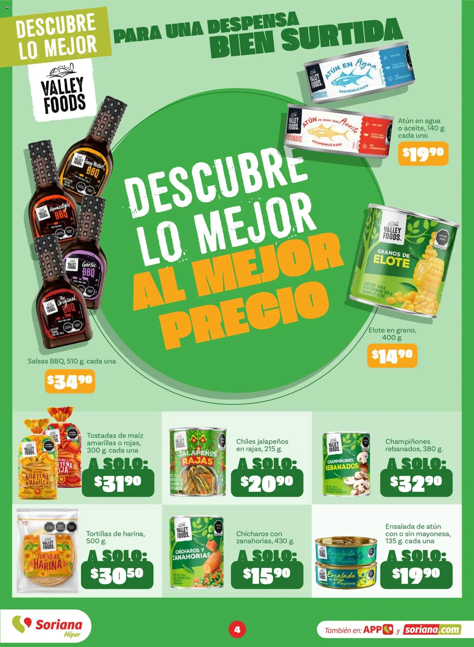Nuevas ofertas de Soriana válidas en toda la República Mexicana desde el 18/09/2026. ¡Encuentra las mejores ofertas en Soriana Descubre lo mejor al mejor precio Híper Nacional! | Página: 4