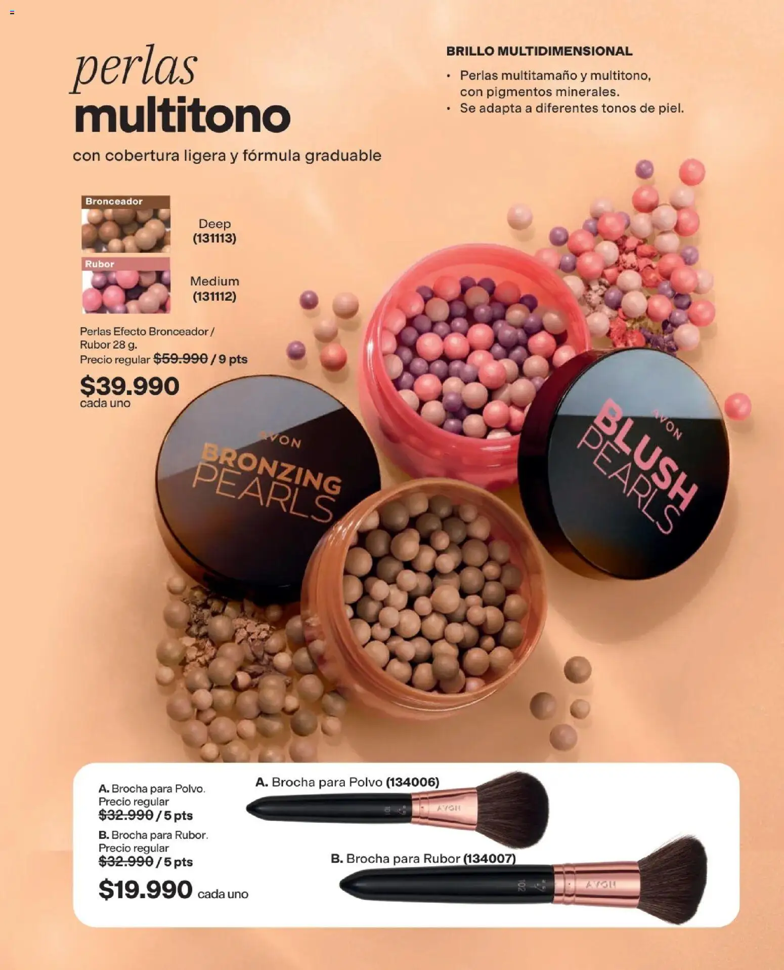 Avon revista - valida desde el 15/07/2026 | Página: 36 | Productos: Rubor, Brillo, Brocha, Bronceador