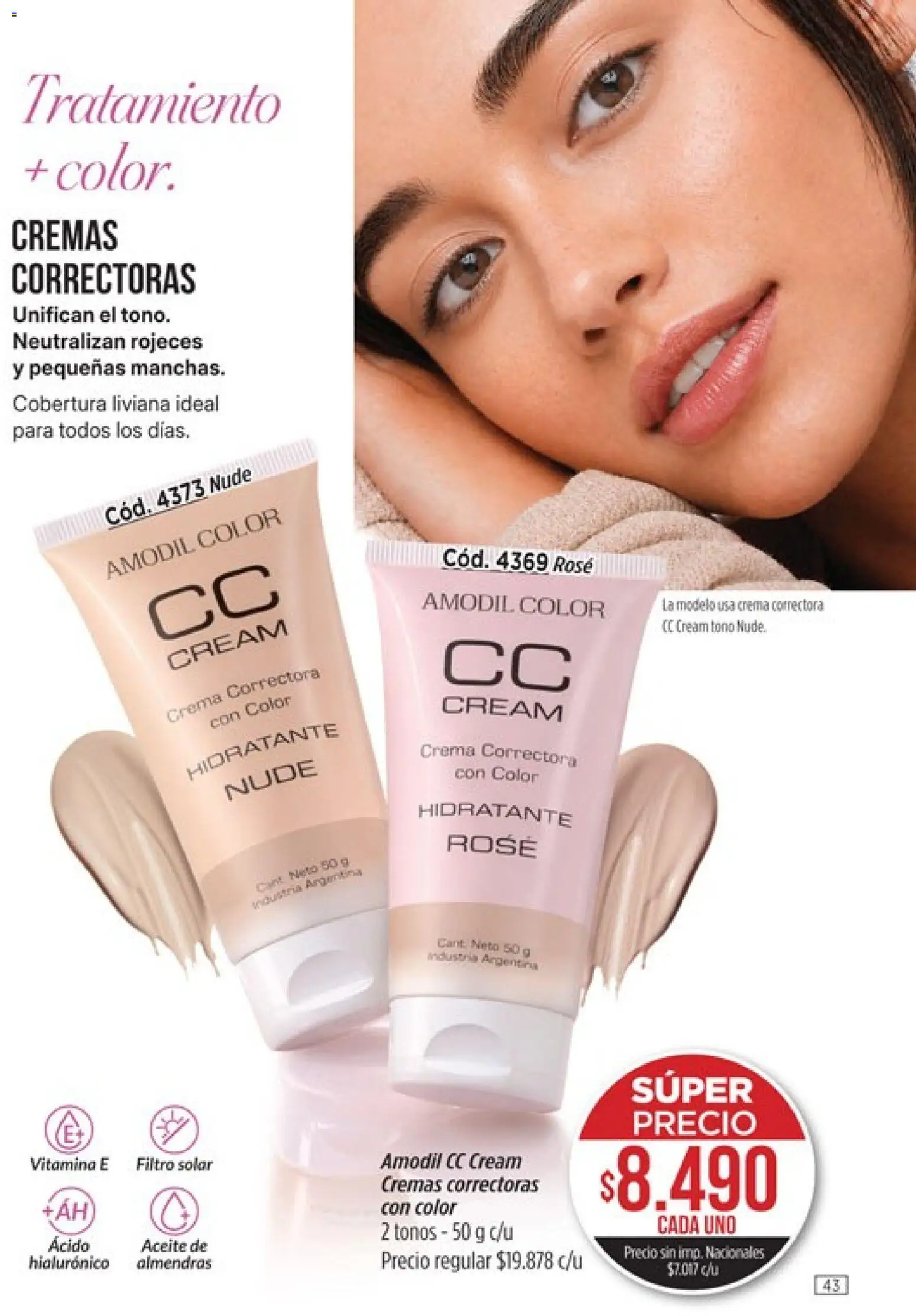 Catálogo Amodil Campaña 14 │ válido desde el 07/08/2026 | Página: 43 | Productos: Almendras, Aceite, Crema