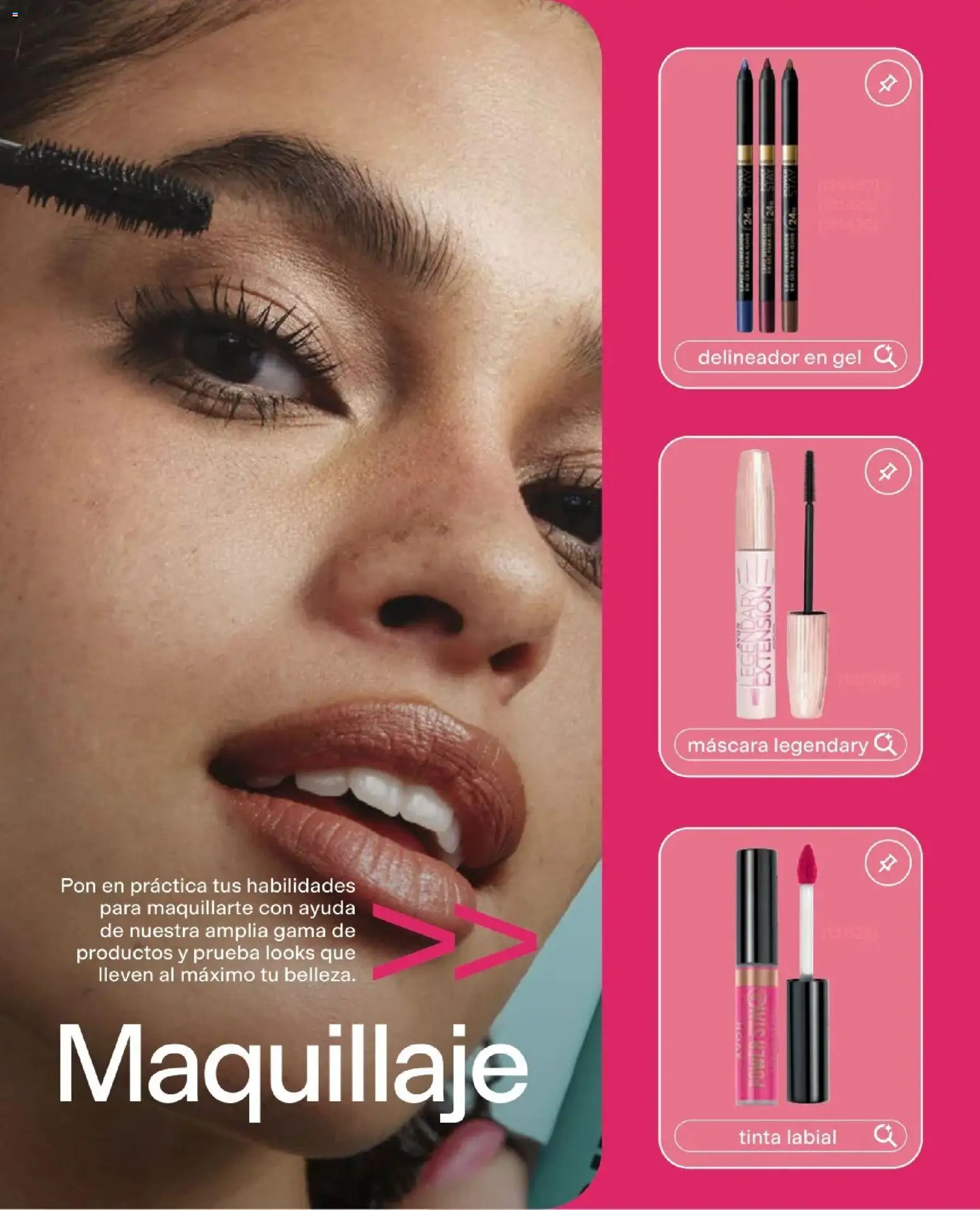 Catálogo Avon válido desde 22/07/2026 | Página: 19 | Productos: Máscara, Delineador, Maquillaje
