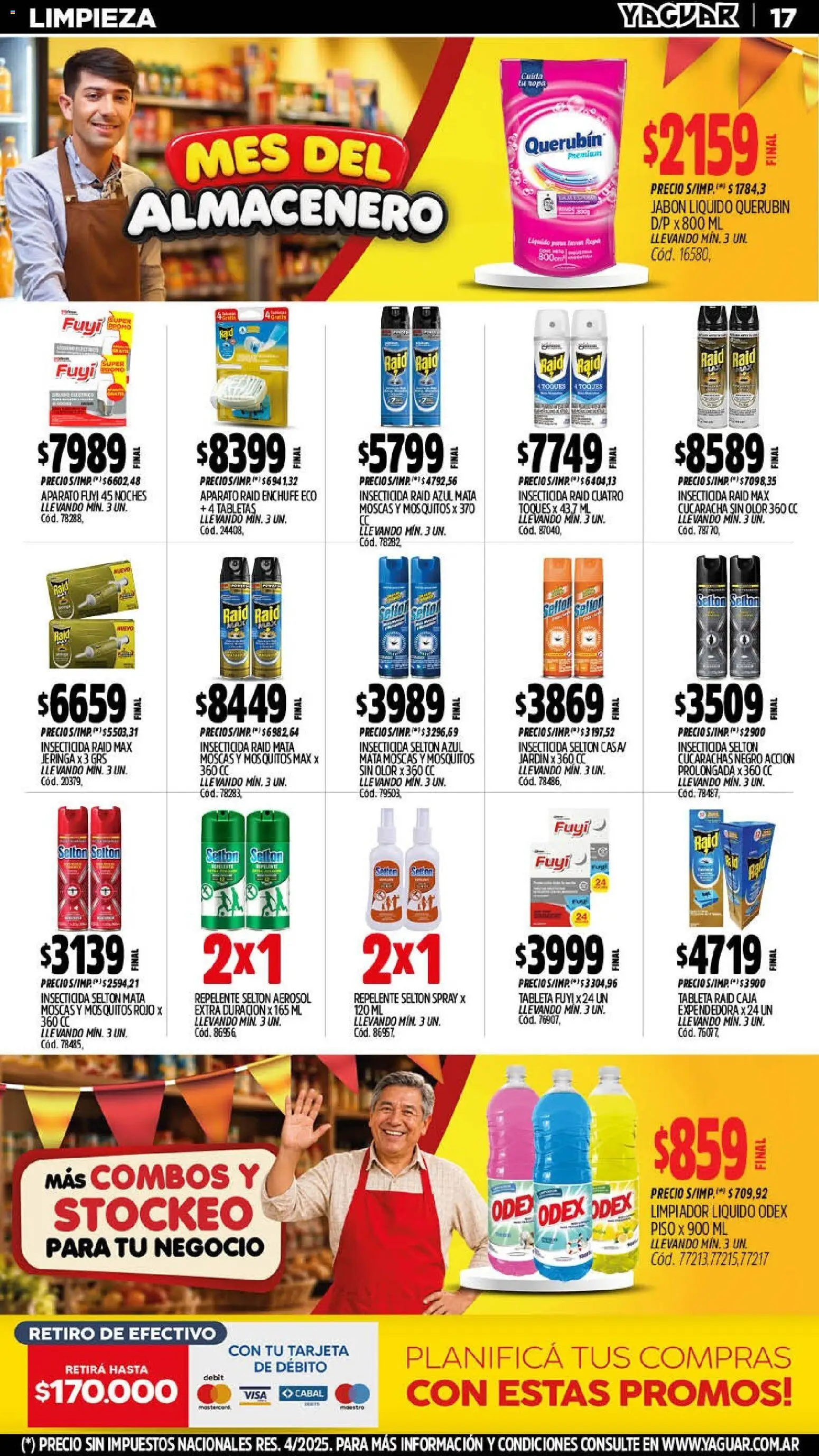 Yaguar - Oferta Semanal Jujuy │ válido desde el 07/09/2026 | Página: 16 | Productos: Insecticida, Jabón líquido, Ropa, Limpiador