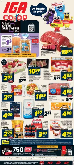 Preview of IGA weekly flyer / circulaire from shop IGA valid from Sep 3, 2026