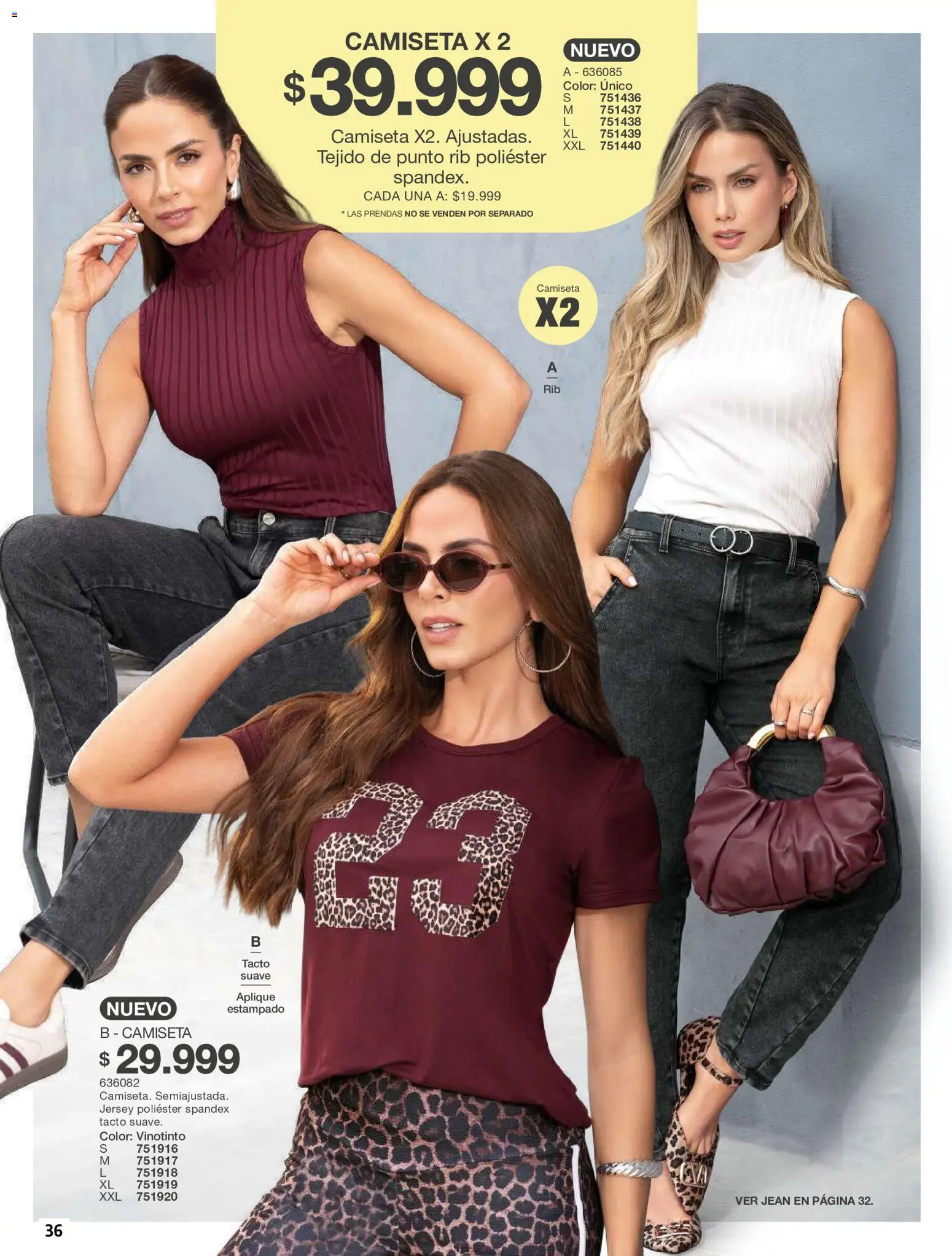 Carmel revista - valida desde el 01/10/2026 | Página: 36 | Productos: Jean, Camiseta