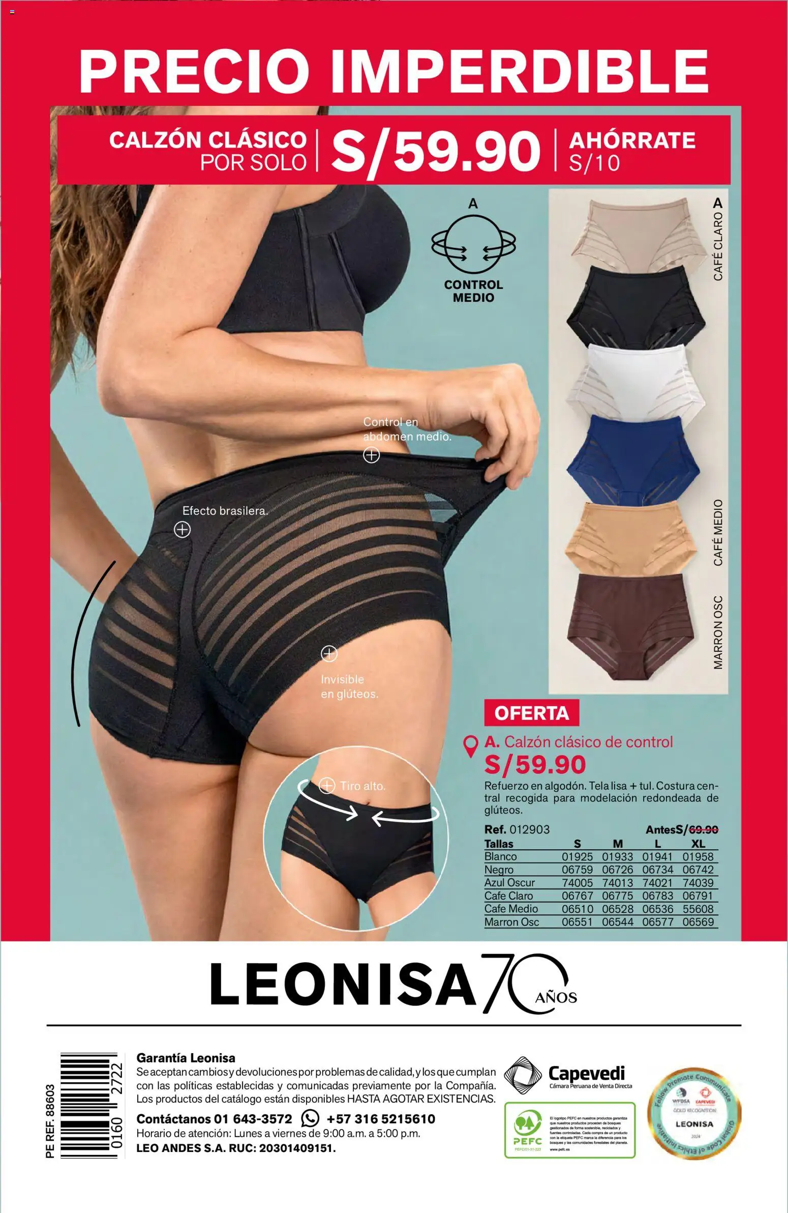 Catálogo Leonisa válido desde 04.06.2026 | Página: 144 | Productos: Café, Cámara