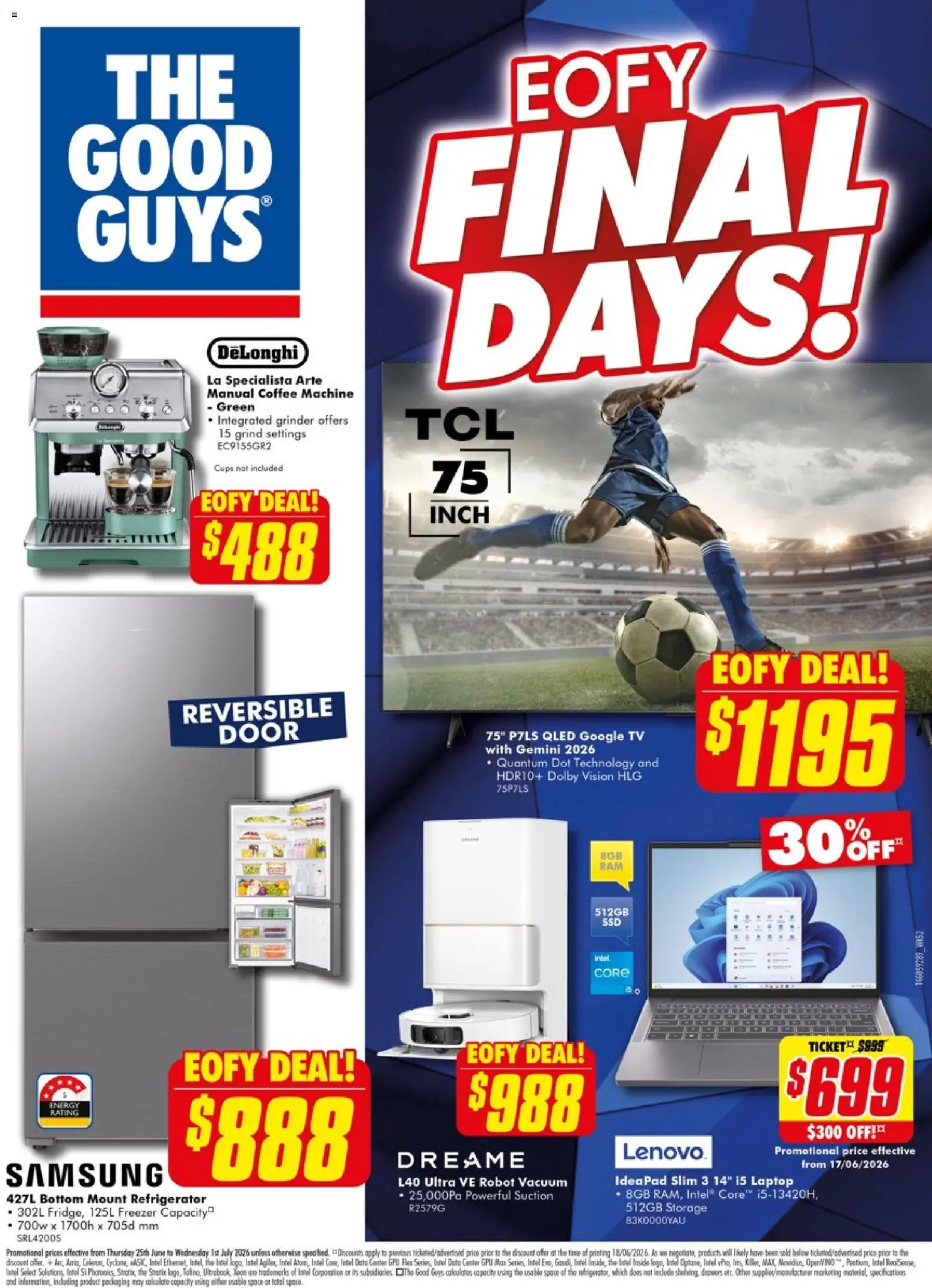 The Good Guys catalogue - valid from 25/06/2026 | Page: 24 | Products: Tv, Laptop, Refrigerator, Grinder
