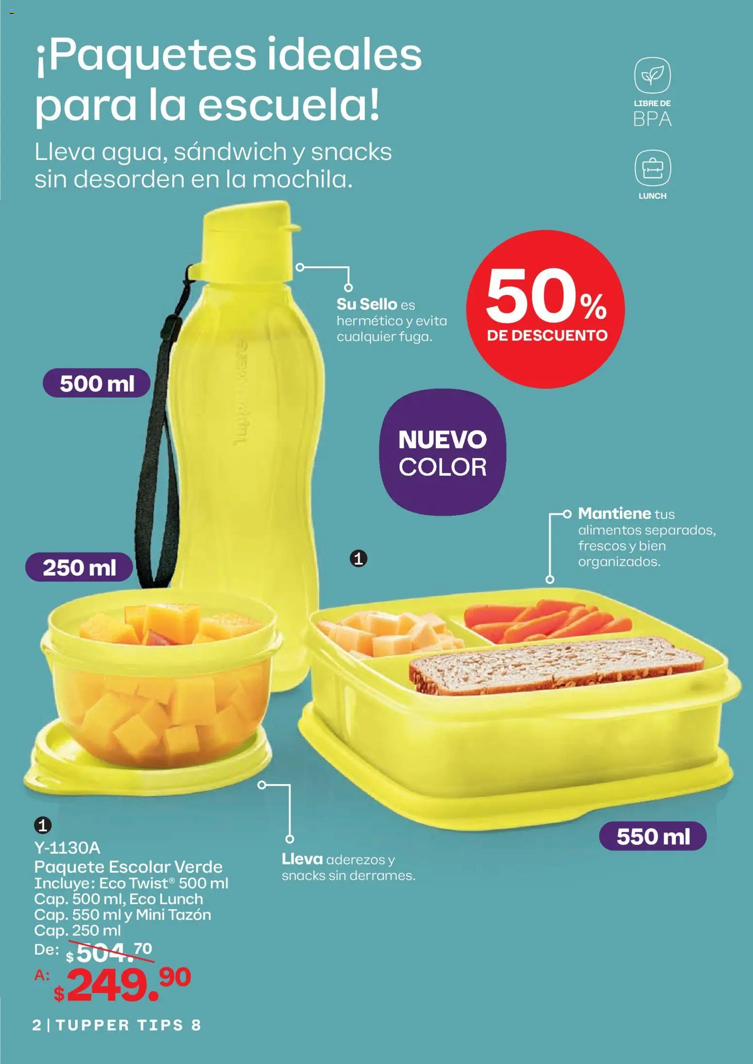 Nuevas ofertas de Tupperware válidas en toda la República Mexicana desde el 13/07/2026. ¡Encuentra las mejores ofertas en Tupperware catálogo! | Página: 2 | Productos: Tupper