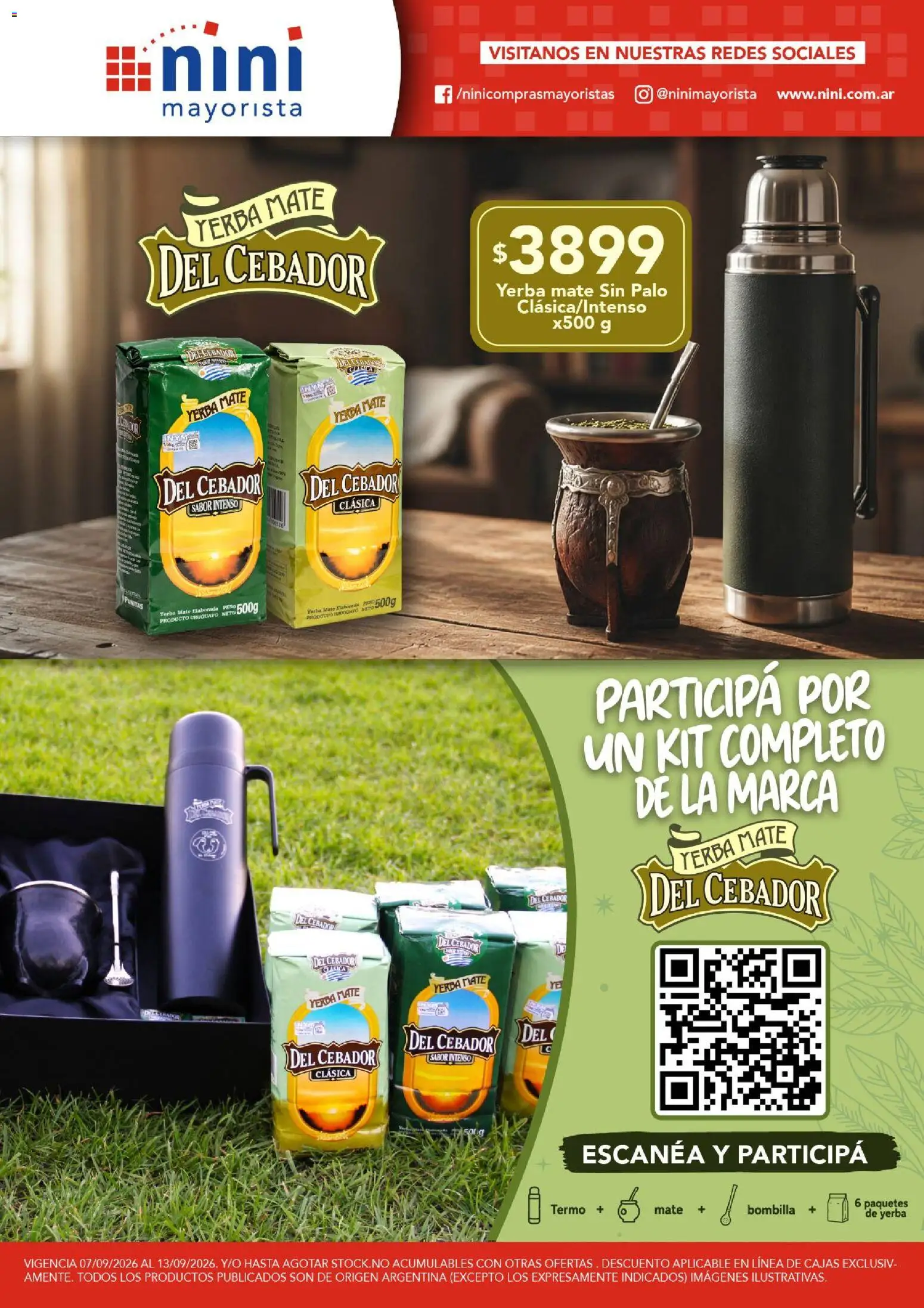 NINI Mayorista catálogo │ válido desde el 07/09/2026 | Página: 33 | Productos: Mate, Peso, Yerba, Bombilla