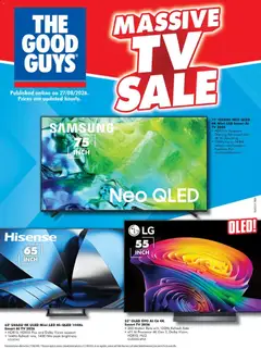 Preview of The Good Guys catalogue MASSIVE TV SALE - valid from 26/08/2026