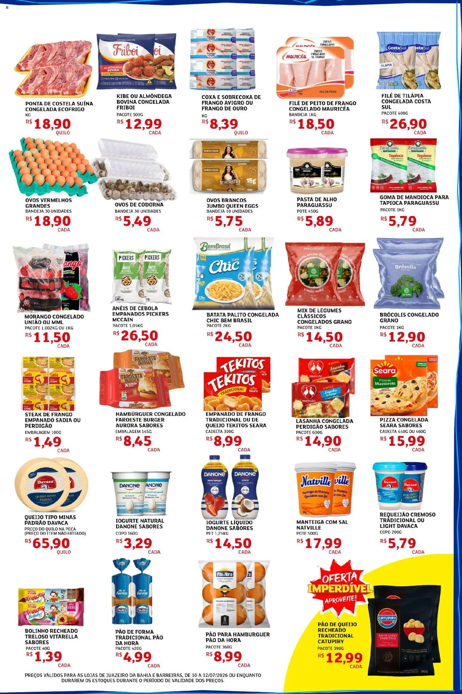 Assaí Atacadista Folheto - válido de 10/07/2026 | Página: 3 | Produtos: Cebola, Carne, Lasanha, Requeijão