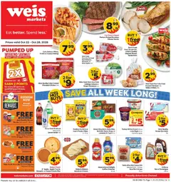 Preview of Weis weekly ads valid from 10/22/2026