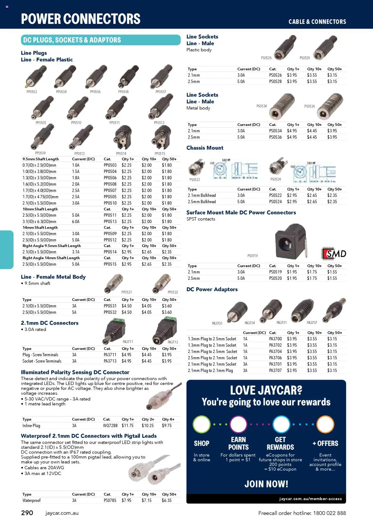 Jaycar catalogue - valid from 09/07/2025 | Page: 290 | Products: Socket, Cable, Connector, Strip