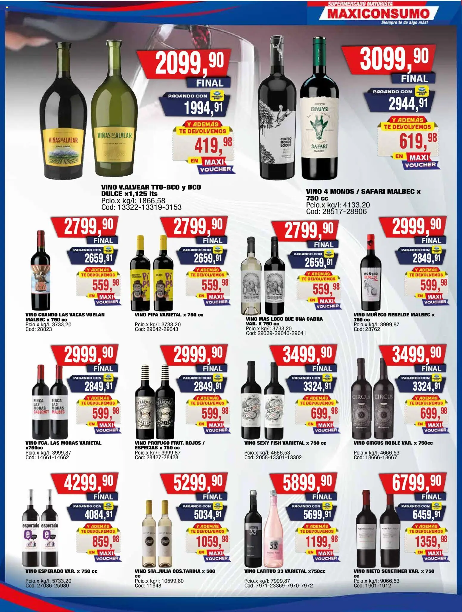 Maxiconsumo - Ofertas │ válido desde el 28/09/2026 | Página: 22 | Productos: Especias, Dulce, Vino, Té