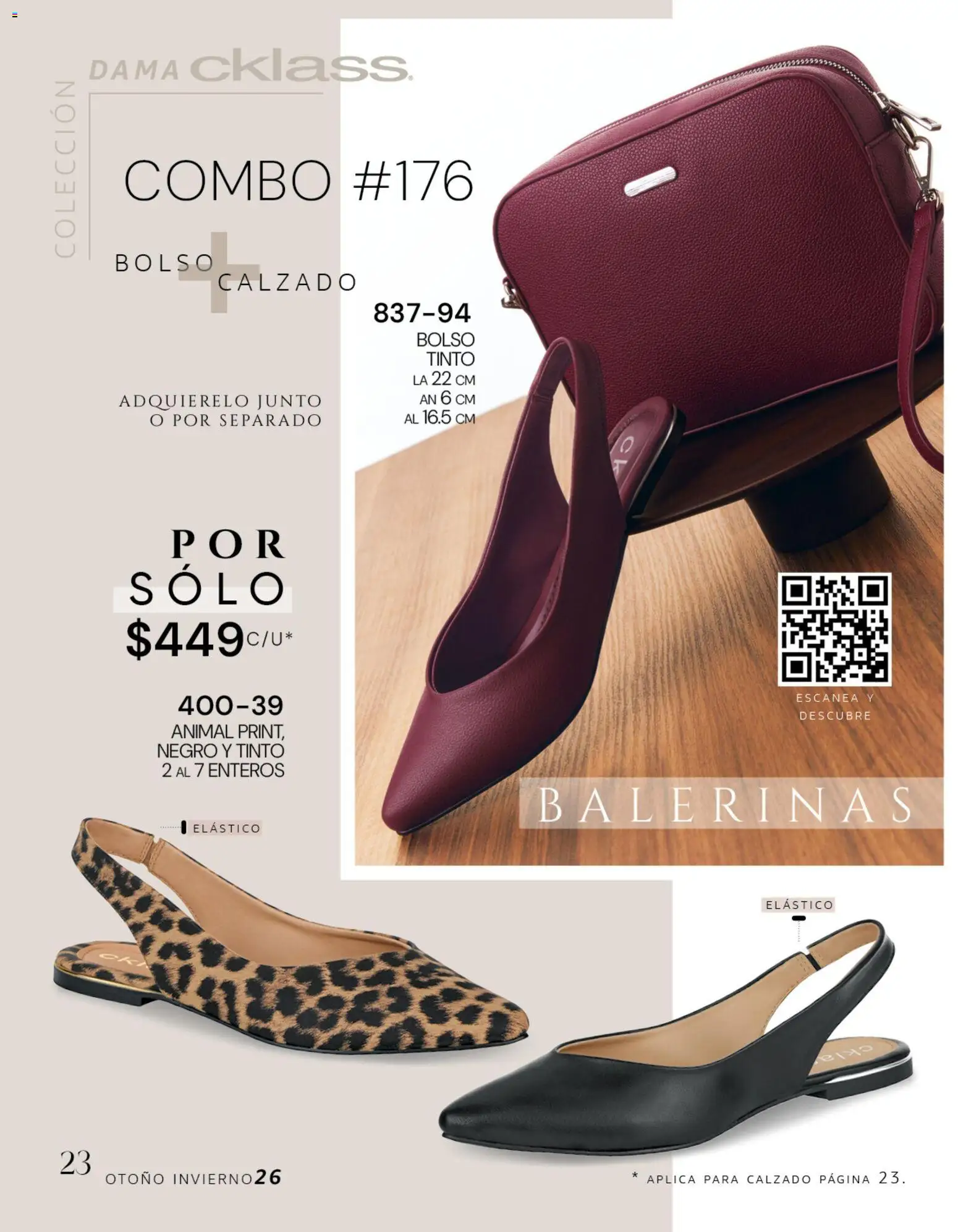 Nuevas ofertas de Cklass válidas en toda la República Mexicana desde el 08/07/2026. ¡Encuentra las mejores ofertas en Cklass catálogo Dama calzado! | Página: 24 | Productos: Bolso