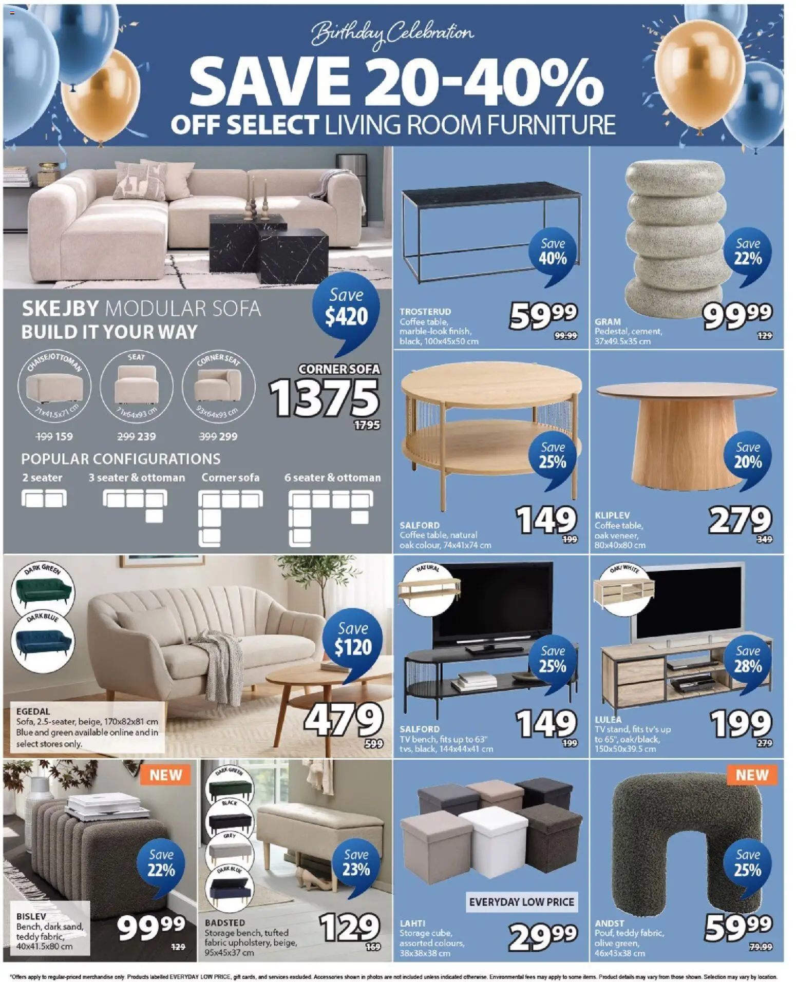 JYSK flyer valid from Sep 10, 2026 | Page: 3 | Products: Tv, Sofa, Coffee