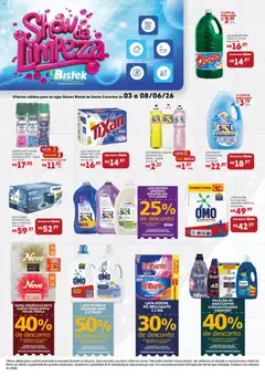 Bistek Supermercados ofertas Show da Limpeza - Pré-Visualização do folheto da loja Bistek Supermercados, válido de 03.06.2026