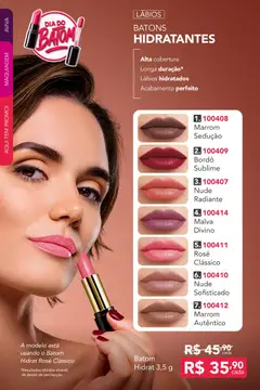 Jequiti - Revista 10/2026 - Pré-Visualização do folheto da loja Jequiti, válido de 14/07/2026 | Página: 63 | Produtos: Maquiagem, Batom