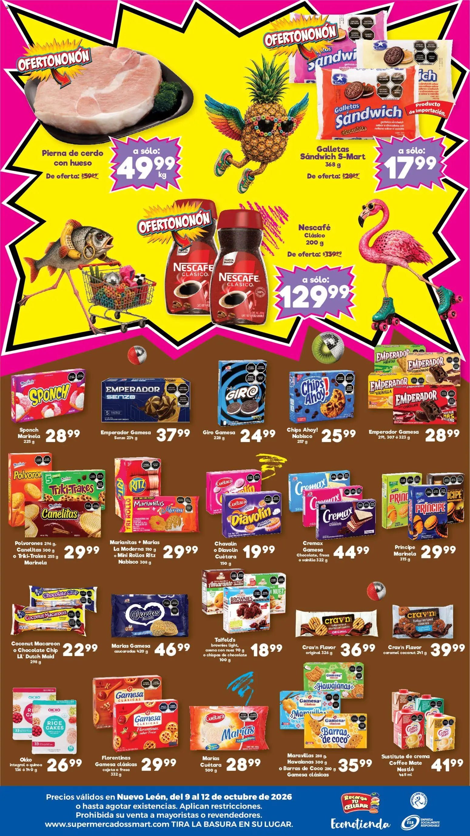 Nuevas ofertas de S-Mart válidas en toda la República Mexicana desde el 09/10/2026. ¡Encuentra las mejores ofertas en S-Mart folleto Ofertas de feria Monterrey! | Página: 2