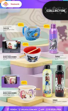 Vista previa de Del Sol y Woolworth catálogo El Castillo del Juguete, nuevo folleto de la tienda, válido en México a partir del 01/10/2026 | Página: 117 | Productos: Taza, Bowl, Termo