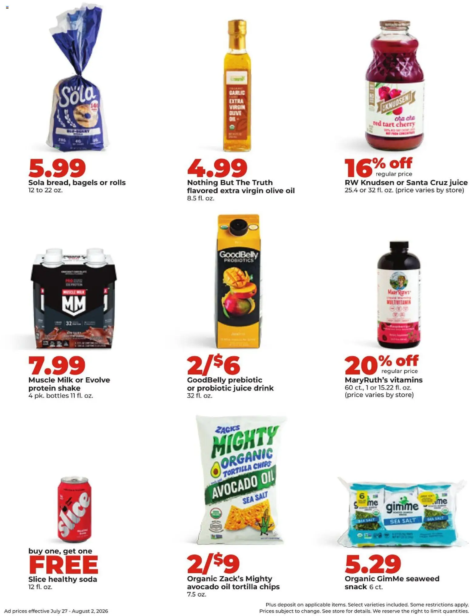 HyVee Weekly Ad - valid from 07/27/2026 | Page: 31 | Products: Bed, Juice, Salt, Game