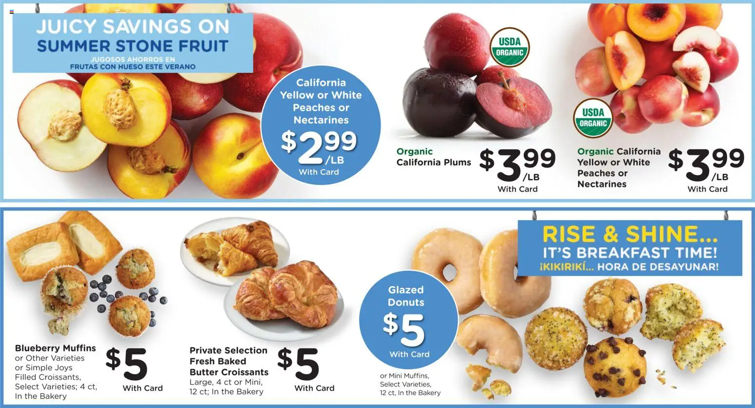 Ralphs Weekly Ad - valid from 07/29/2026 | Page: 13 | Products: Bakery, Peaches, Butter, Croissants