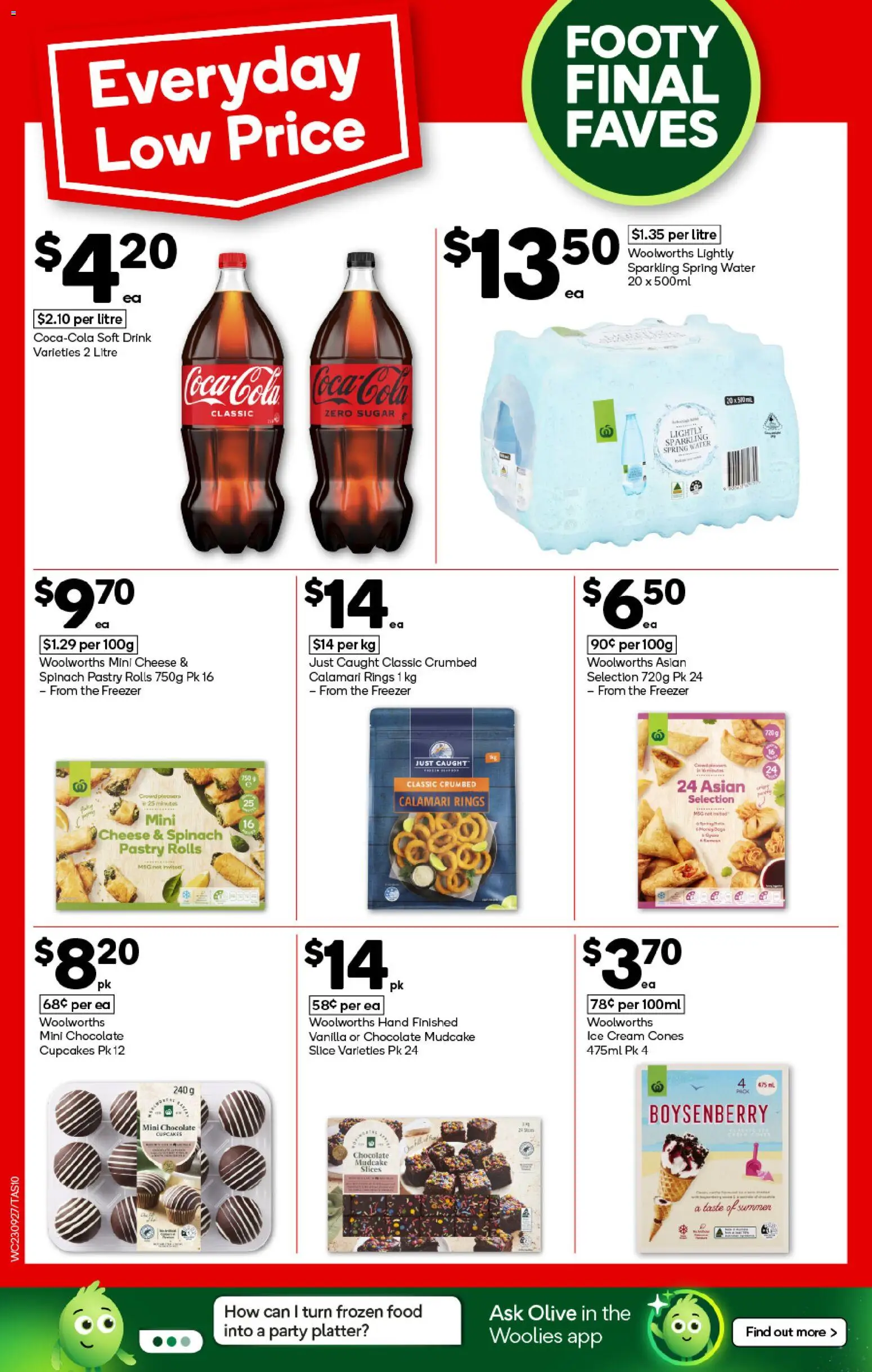 Woolworths catalogue - valid from 23/09/2026 | Page: 10 | Products: Cream, Water, Sugar, Freezer