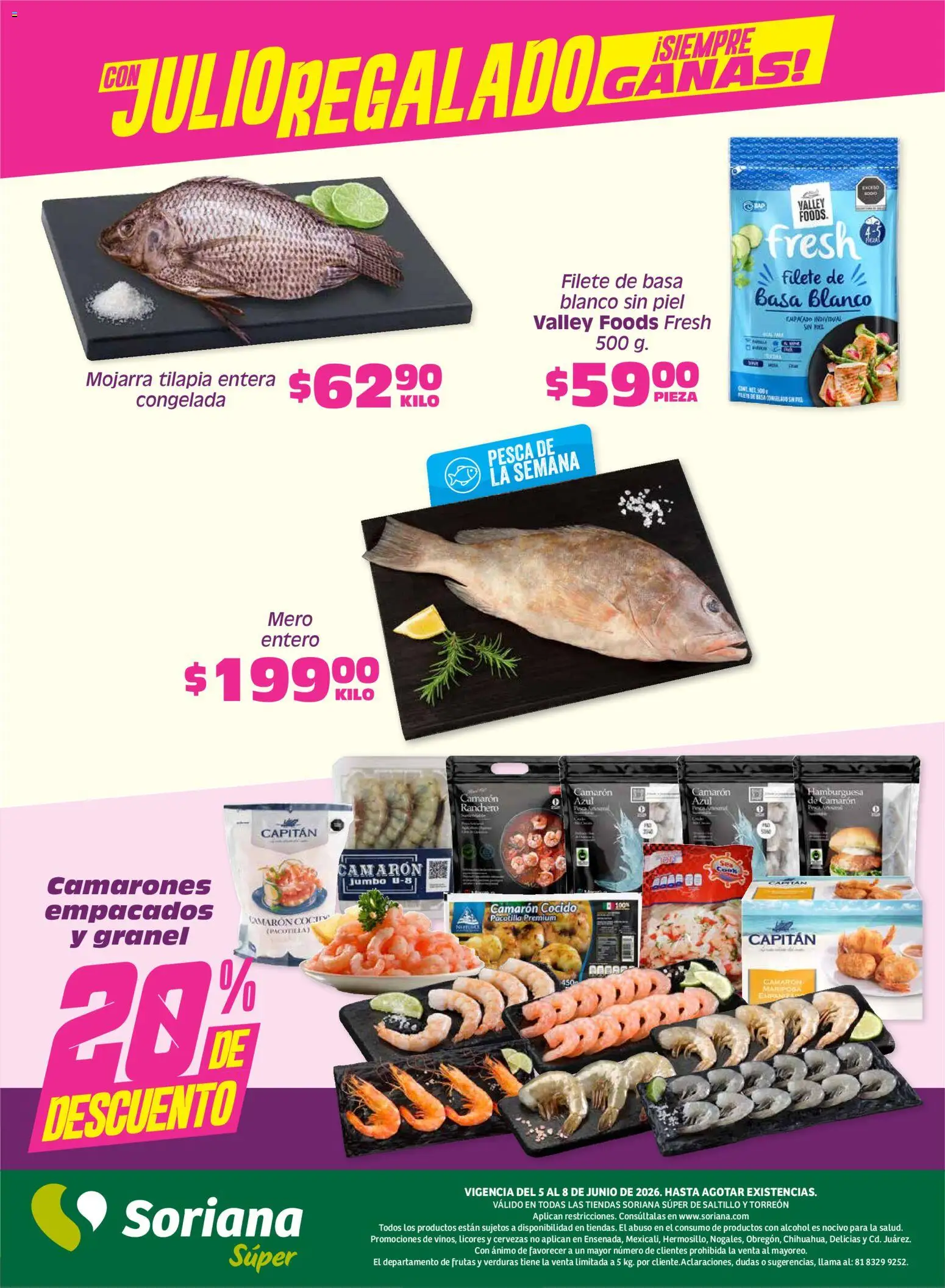 Nuevas ofertas de Soriana válidas en toda la República Mexicana desde el 05.06.2026. ¡Encuentra las mejores ofertas en Soriana Fin de Semana Súper: Saltillo y Torreón! | Página: 5