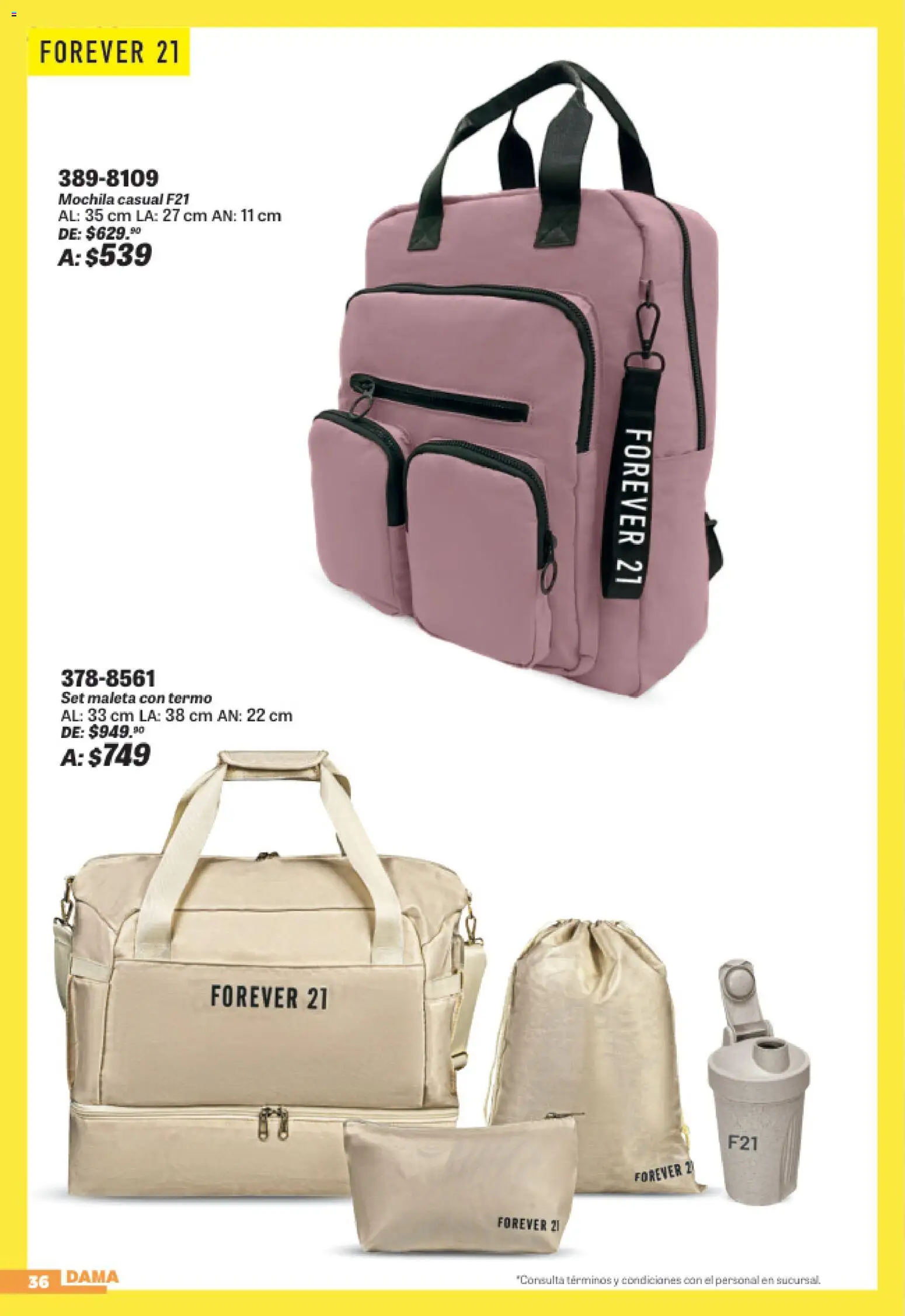 Nuevas ofertas de Andrea válidas en toda la República Mexicana desde el 19/07/2026. ¡Encuentra las mejores ofertas en Andrea catálogo Sports Week! | Página: 36 | Productos: Mochila, Maleta, Termo