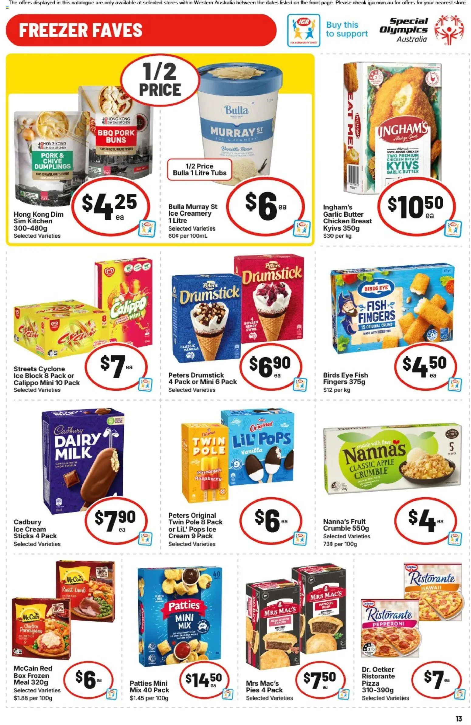 IGA catalogue - valid from 13.05.2026 | Page: 13 | Products: Tea, Pepsi, Flakes, Weight