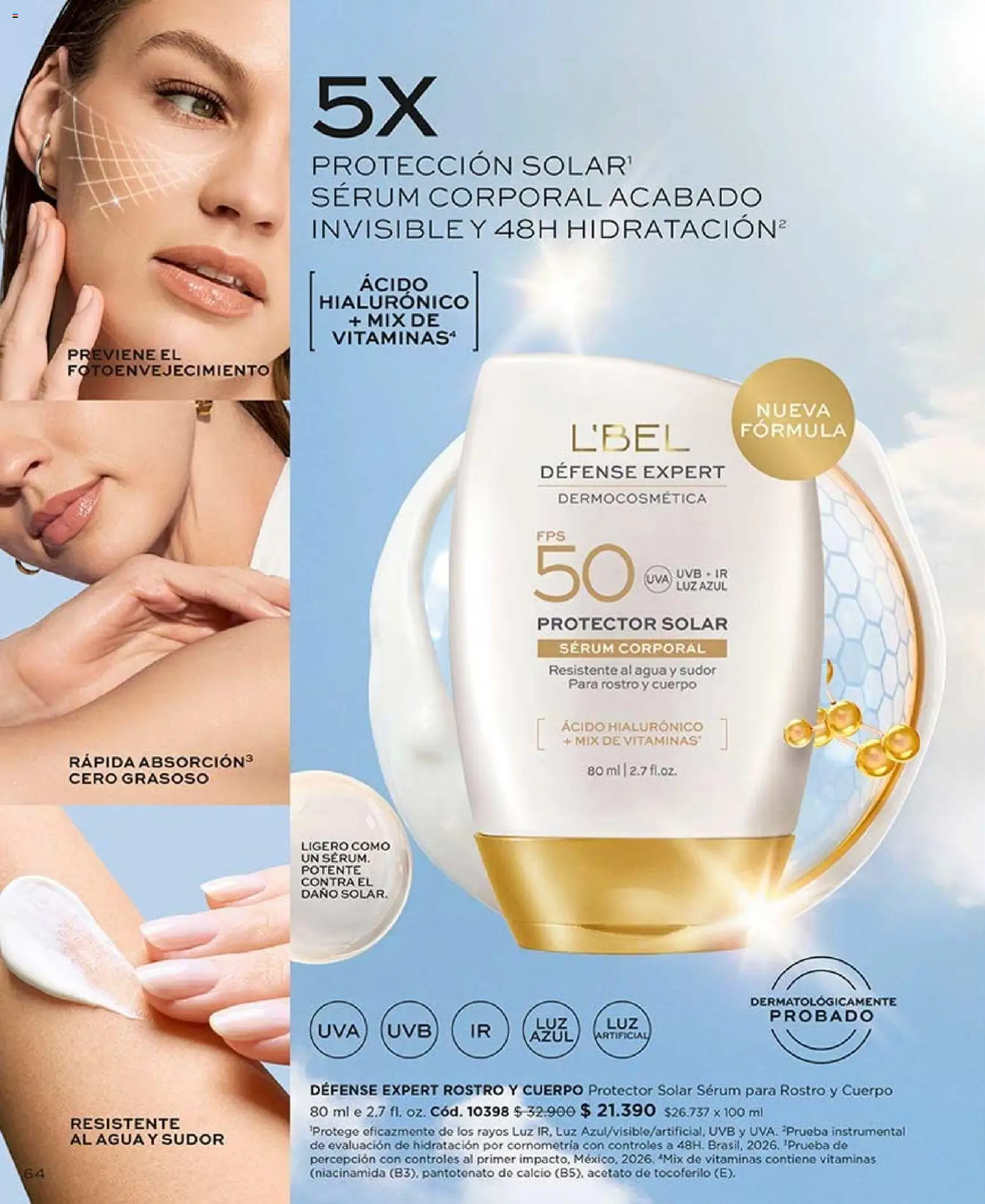 Catálogo L'Bel Campaña 14 │ válido desde el 16.08.2026 | Página: 64 | Productos: Agua, Vitaminas, Protector solar, Serum
