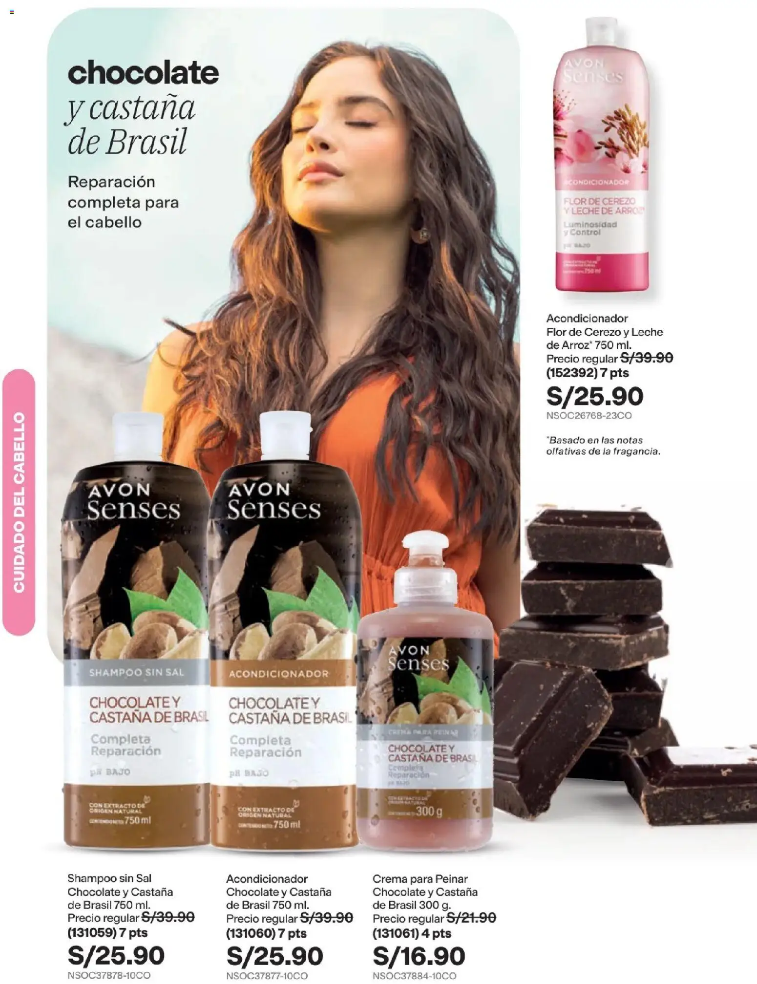 Catálogo Avon válido desde 22/07/2026 | Página: 169 | Productos: Shampoo, Leche, Chocolate, Crema