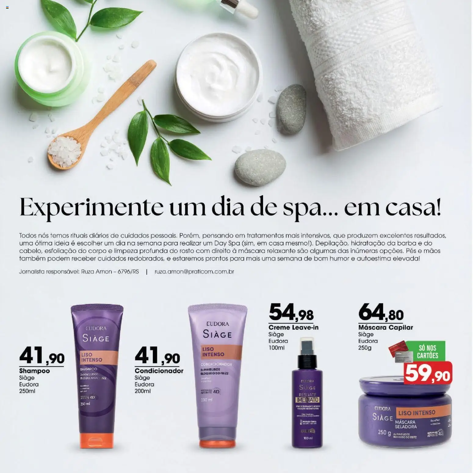 Zaffari Folheto - válido de 07.05.2026 | Página: 2 | Produtos: Shampoo, Condicionador, Creme