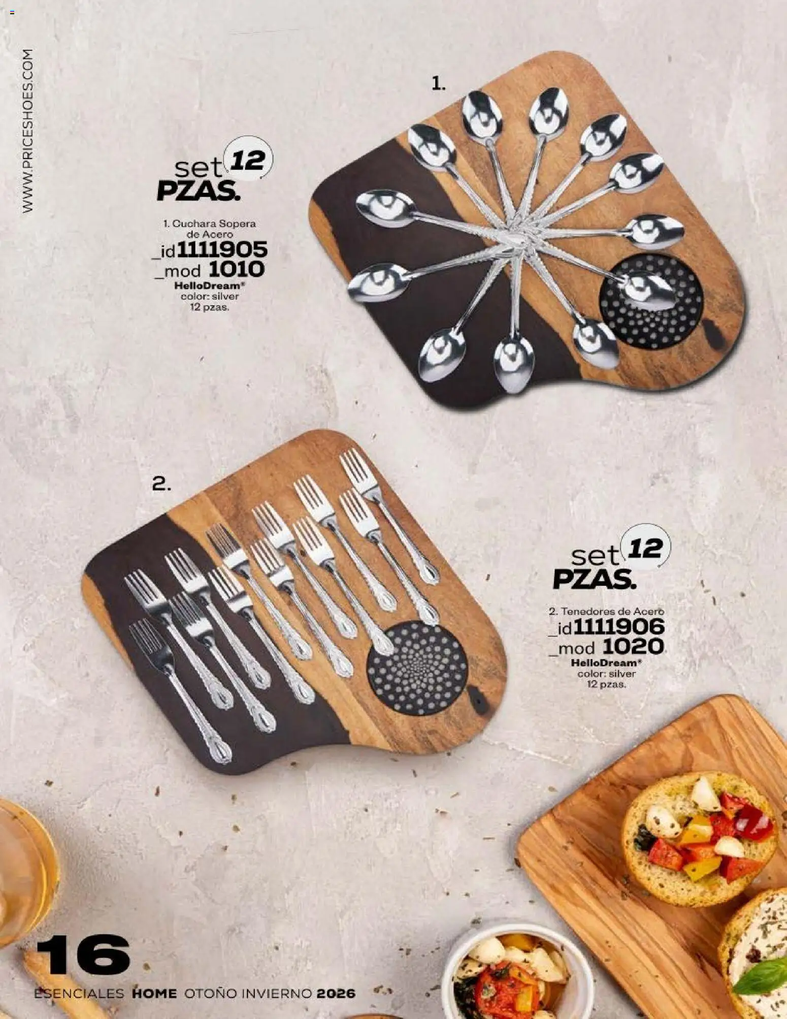 Nuevas ofertas de Price Shoes válidas en toda la República Mexicana desde el 17/08/2026. ¡Encuentra las mejores ofertas en Price Shoes catálogo Esenciales Home! | Página: 16 | Productos: Cuchara
