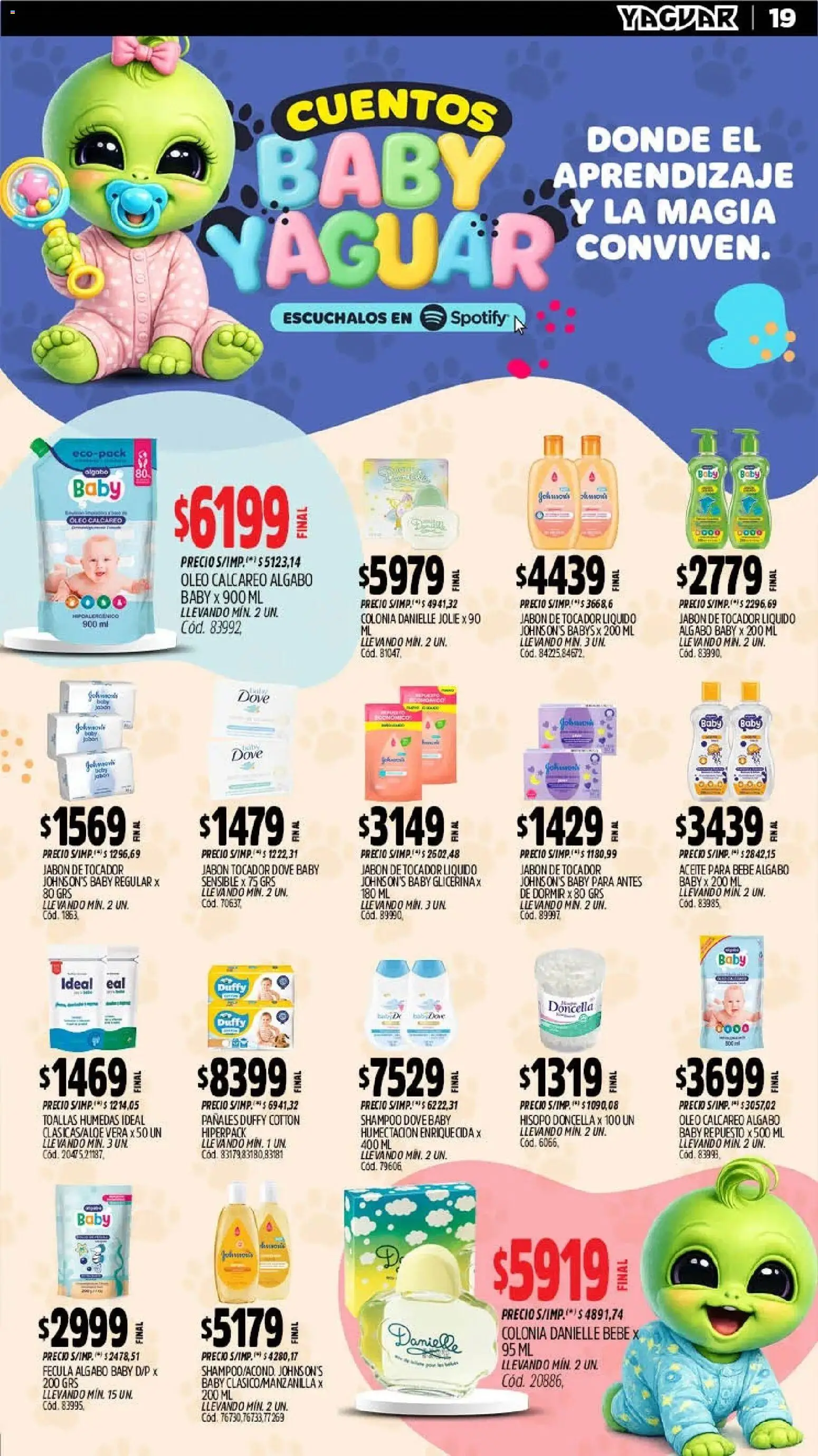 Yaguar - Oferta Semanal Neuquen │ válido desde el 06/07/2026 | Página: 18 | Productos: Toallas, Aceite, Shampoo, Pañales