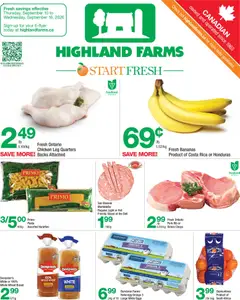 Preview of Highland Farms weekly flyer / circulaire from shop Highland Farms valid from Sep 10, 2026