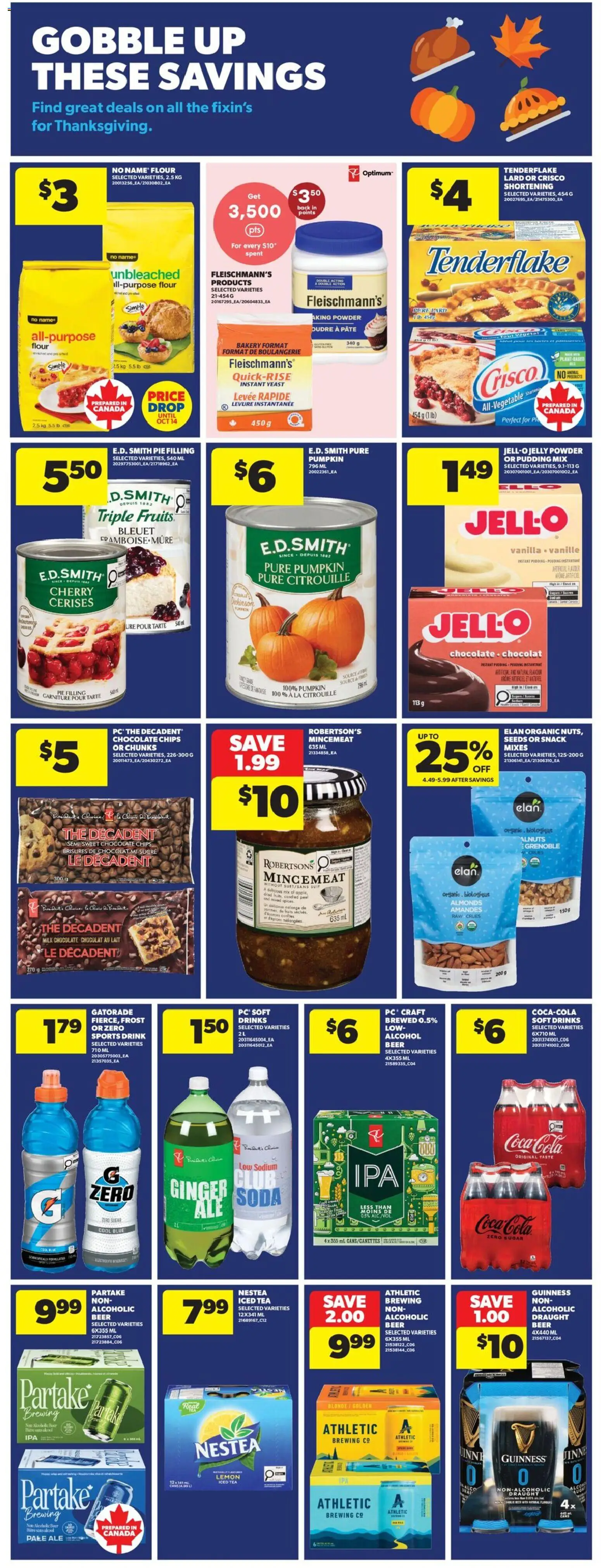Real Canadian Superstore flyer valid from Oct 1, 2026 | Page: 12 | Products: Flour, Drinks, Yeast, Chocolate