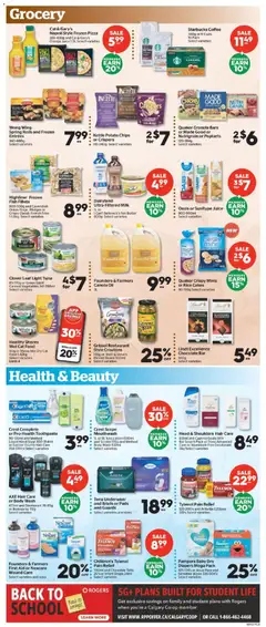 Preview of Calgary Co-op weekly flyer / circulaire from shop Calgary Co-op valid from Aug 20, 2026 | Page: 8 | Products: Fish, Canned vegetables, Vegetables, Chocolate