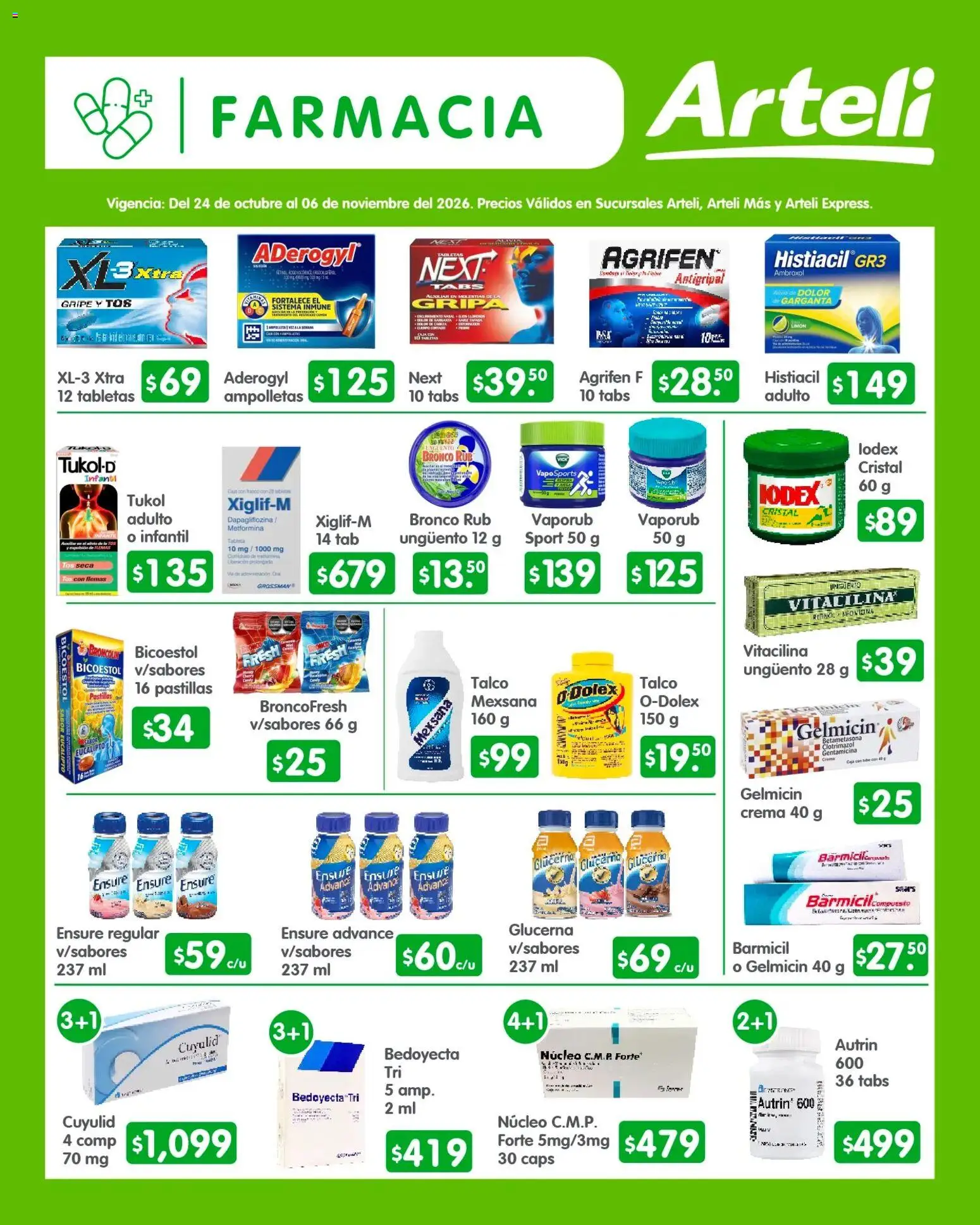 Nuevas ofertas de Arteli válidas en toda la República Mexicana desde el 24/10/2026. ¡Encuentra las mejores ofertas en Arteli folleto Quincenal! | Página: 9
