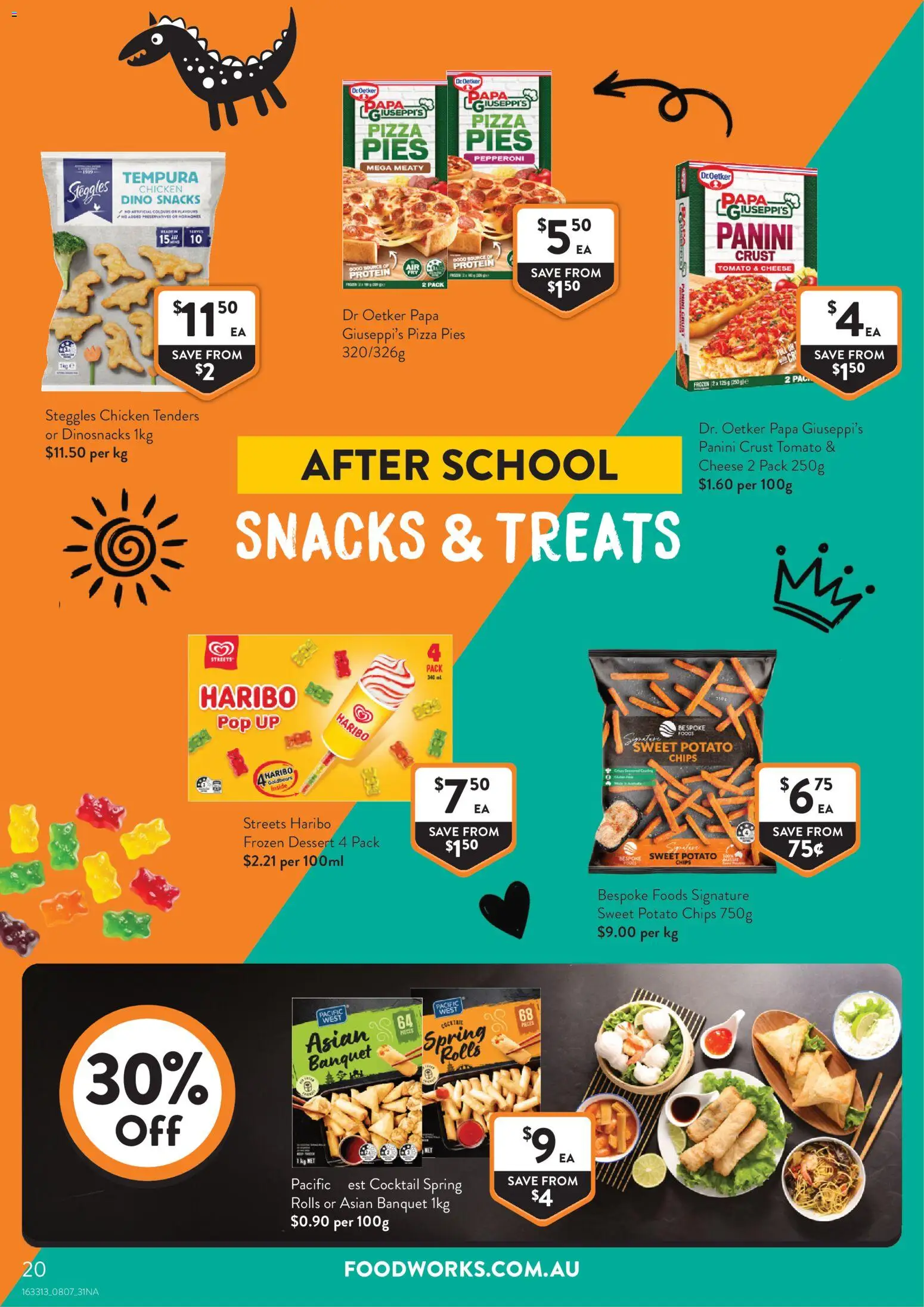 Foodworks catalogue - valid from 08/07/2026 | Page: 20 | Products: Cheese, Pizza, Chicken, Chips