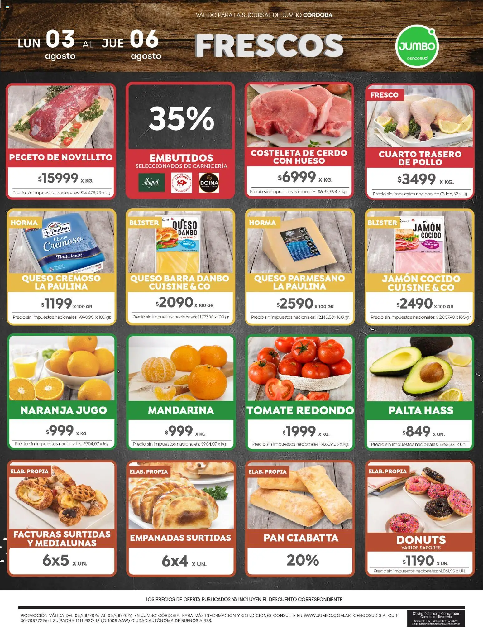 Jumbo - Ofertas | Córdoba │ válido desde el 03/08/2026 | Página: 1